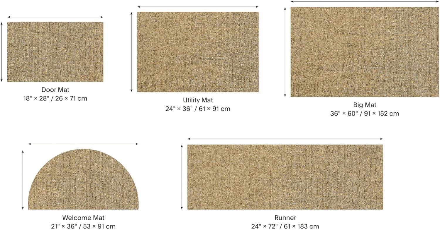 imageChilewich Martha by Martha Stewart Heathered Shag Runner in Flax 2x6 Easy Care Premium IndoorOutdoor Tufted Rug for Entry Kitchen Bath Pool with Weatherproof BackingWheat