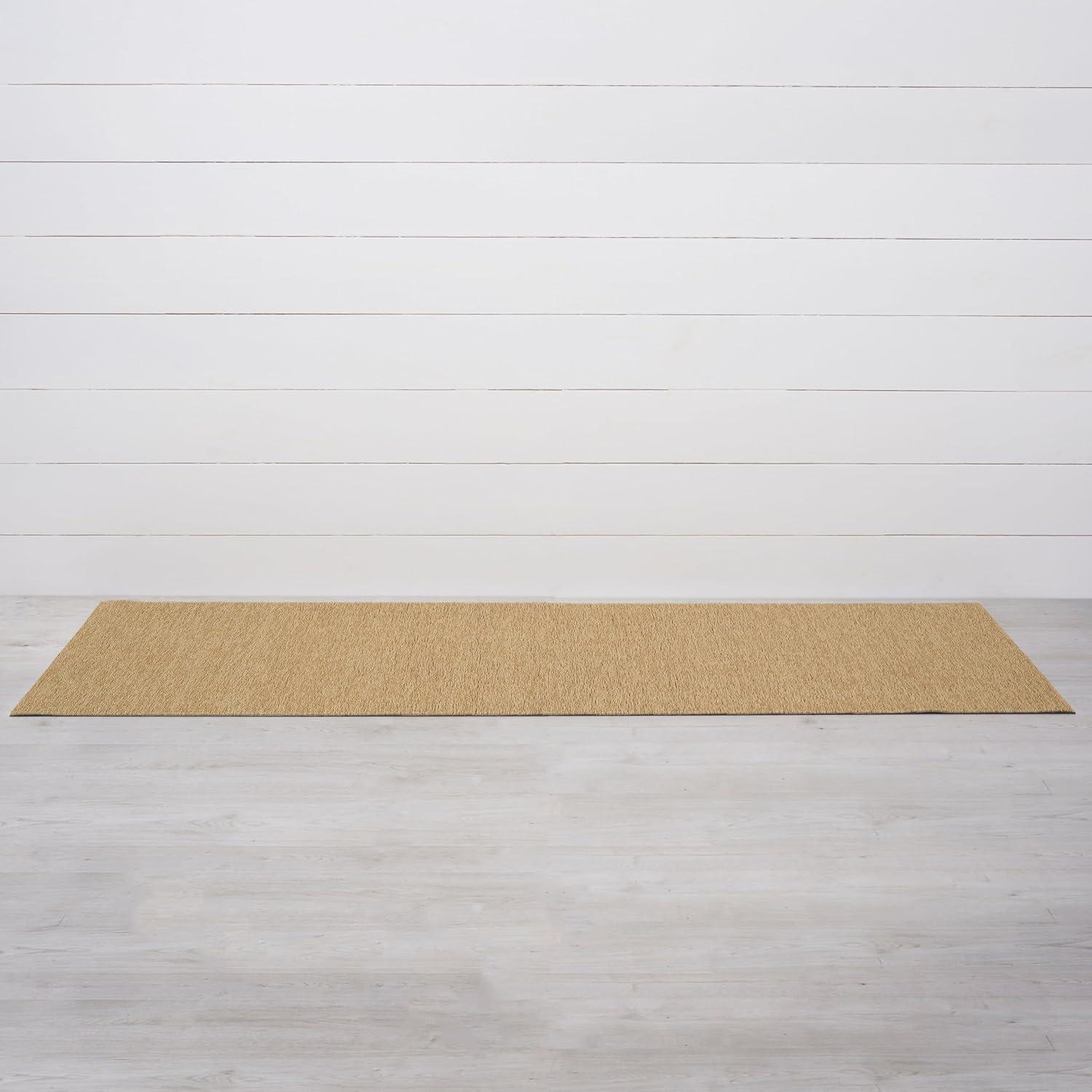 imageChilewich Martha by Martha Stewart Heathered Shag Runner in Flax 2x6 Easy Care Premium IndoorOutdoor Tufted Rug for Entry Kitchen Bath Pool with Weatherproof BackingWheat