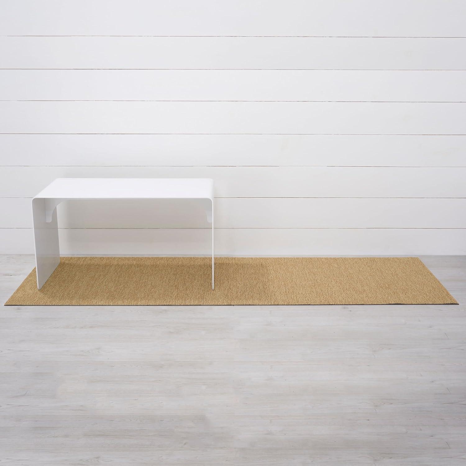 imageChilewich Martha by Martha Stewart Heathered Shag Runner in Flax 2x6 Easy Care Premium IndoorOutdoor Tufted Rug for Entry Kitchen Bath Pool with Weatherproof BackingWheat