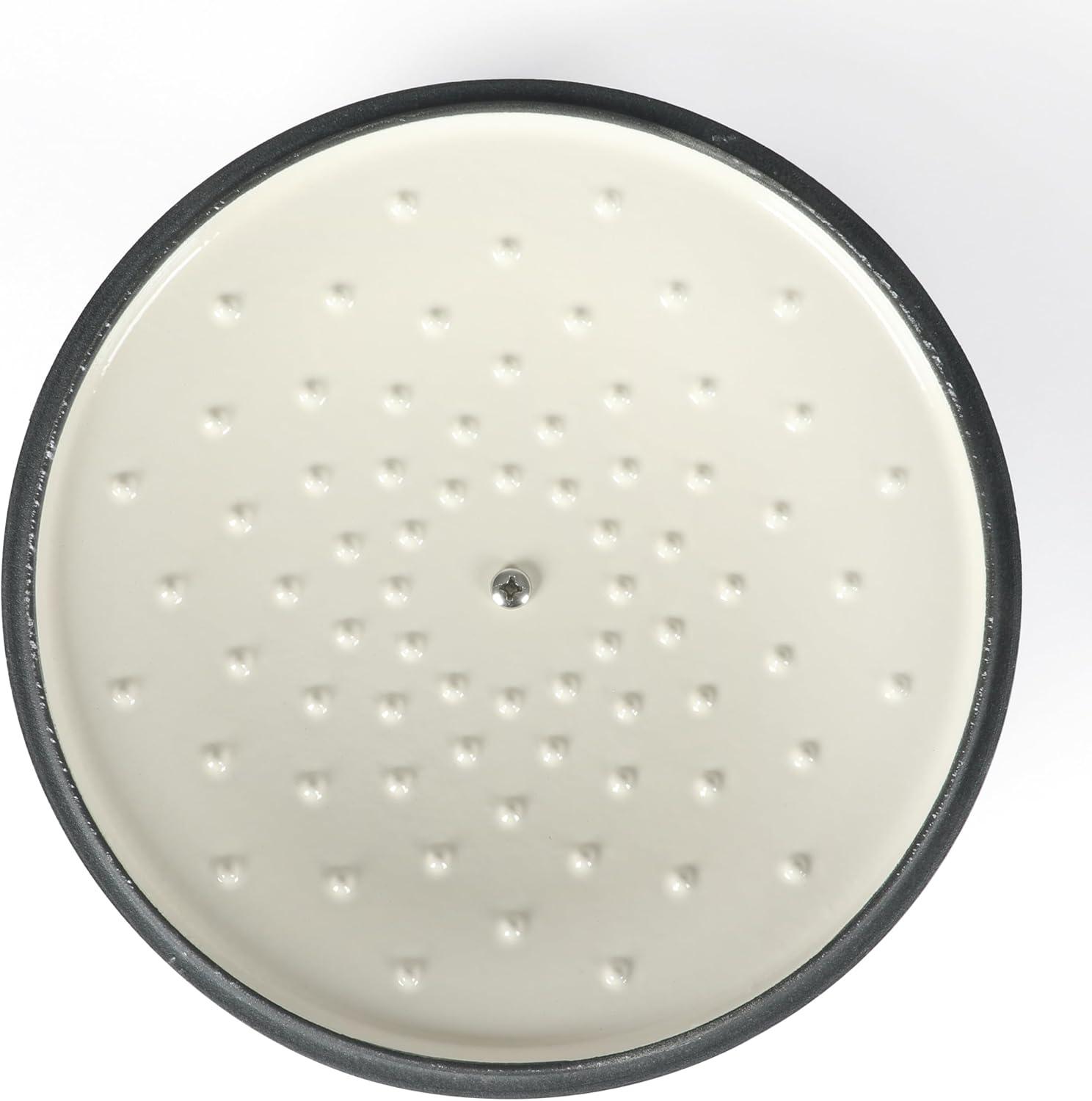 imageMARTHA STEWART Gatwick 7 QT Enamel Cast Iron Dutch Oven Pot with Lid Martha BlueNavy Blue