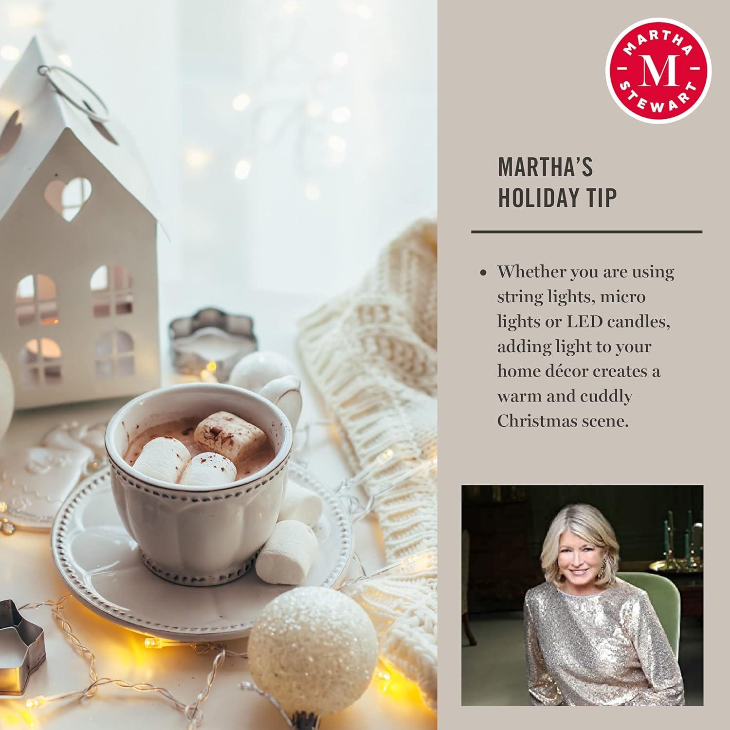 imageMARTHA STEWART Gold Tinsel PreLit Artificial Christmas Tree 7 Feet Clear White Lights BTIPI1Silver  Colored Lights