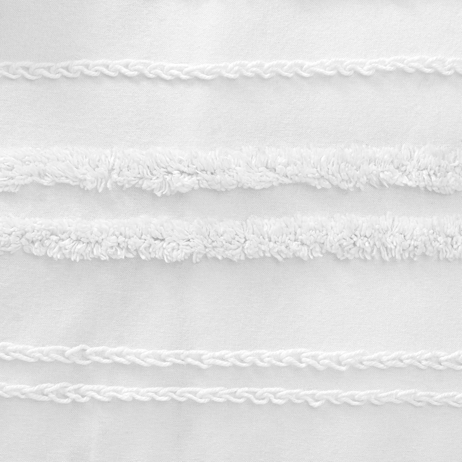 imageMARTHA STEWART Natalie King Size Duvet 3 Piece Set1 Duvet Cover 2 Pillow Shams Crinkle Velvet Texture Soft ampamp Royal Machine Wash 104quotx92quot with Button Closure ChampagneTextured White