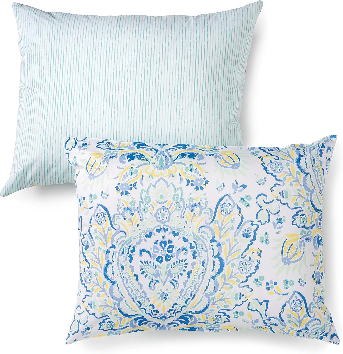 imageMARTHA STEWART Natalie King Size Duvet 3 Piece Set1 Duvet Cover 2 Pillow Shams Crinkle Velvet Texture Soft ampamp Royal Machine Wash 104quotx92quot with Button Closure ChampagneAqua