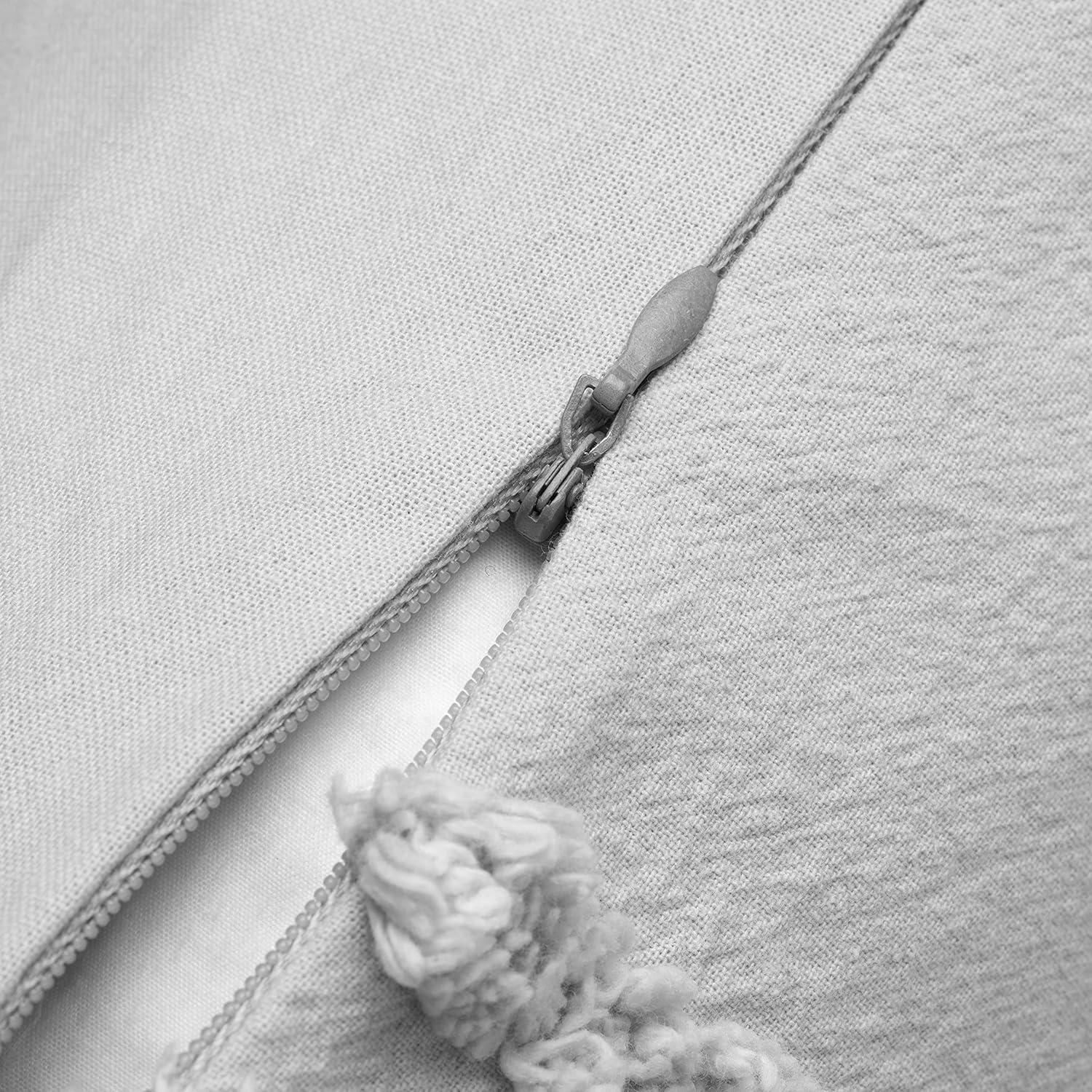 imageMARTHA STEWART Natalie King Size Duvet 3 Piece Set1 Duvet Cover 2 Pillow Shams Crinkle Velvet Texture Soft ampamp Royal Machine Wash 104quotx92quot with Button Closure ChampagneSolid Grey