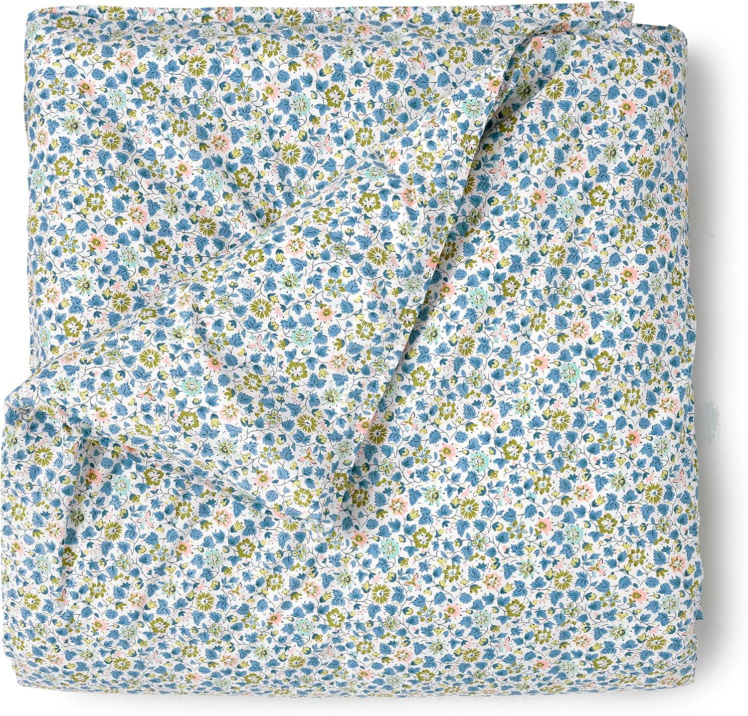 imageMARTHA STEWART Natalie King Size Duvet 3 Piece Set1 Duvet Cover 2 Pillow Shams Crinkle Velvet Texture Soft ampamp Royal Machine Wash 104quotx92quot with Button Closure ChampagneFloral Multi