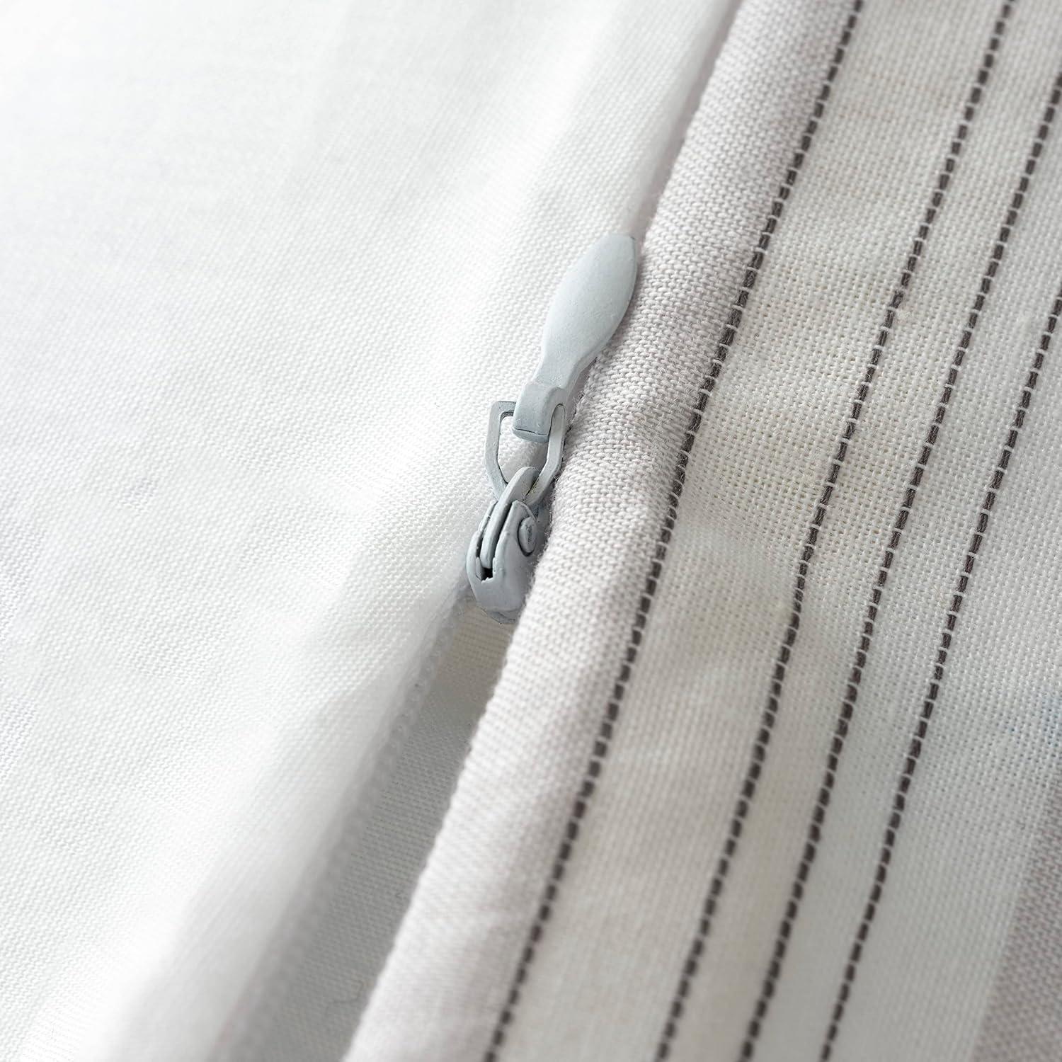 imageMARTHA STEWART Natalie King Size Duvet 3 Piece Set1 Duvet Cover 2 Pillow Shams Crinkle Velvet Texture Soft ampamp Royal Machine Wash 104quotx92quot with Button Closure ChampagneGrey Oat