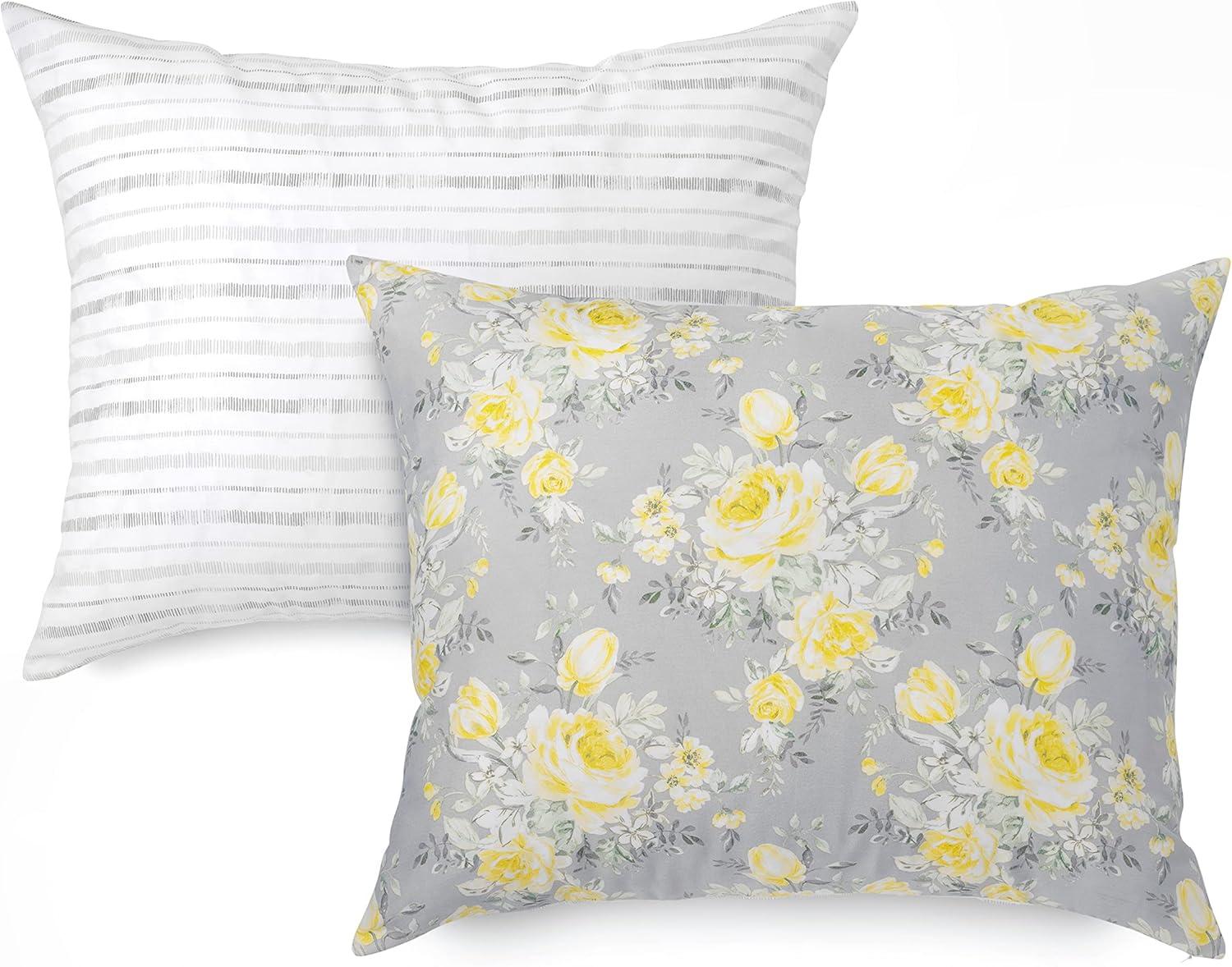 imageMARTHA STEWART Natalie King Size Duvet 3 Piece Set1 Duvet Cover 2 Pillow Shams Crinkle Velvet Texture Soft ampamp Royal Machine Wash 104quotx92quot with Button Closure ChampagneGrey Yellow