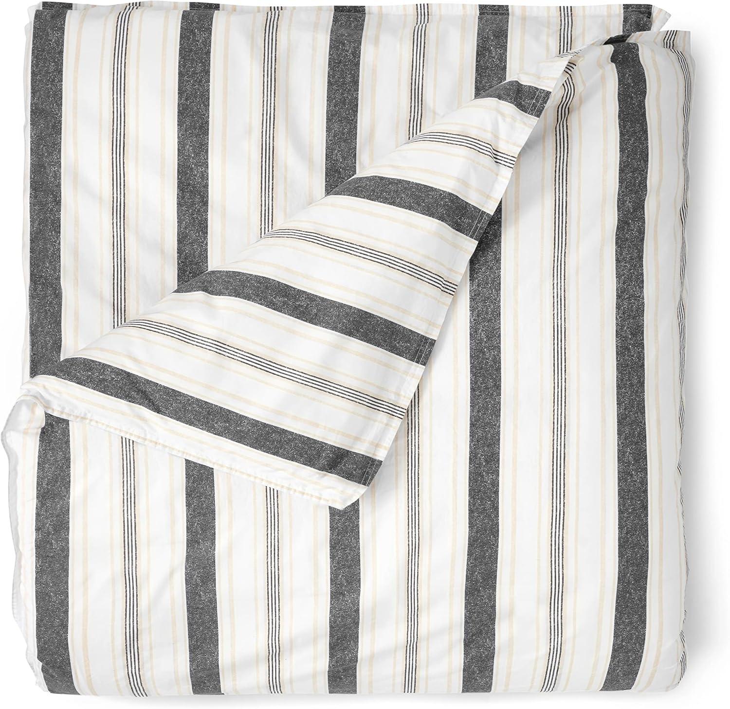 imageMARTHA STEWART Natalie King Size Duvet 3 Piece Set1 Duvet Cover 2 Pillow Shams Crinkle Velvet Texture Soft ampamp Royal Machine Wash 104quotx92quot with Button Closure ChampagneIron Gate