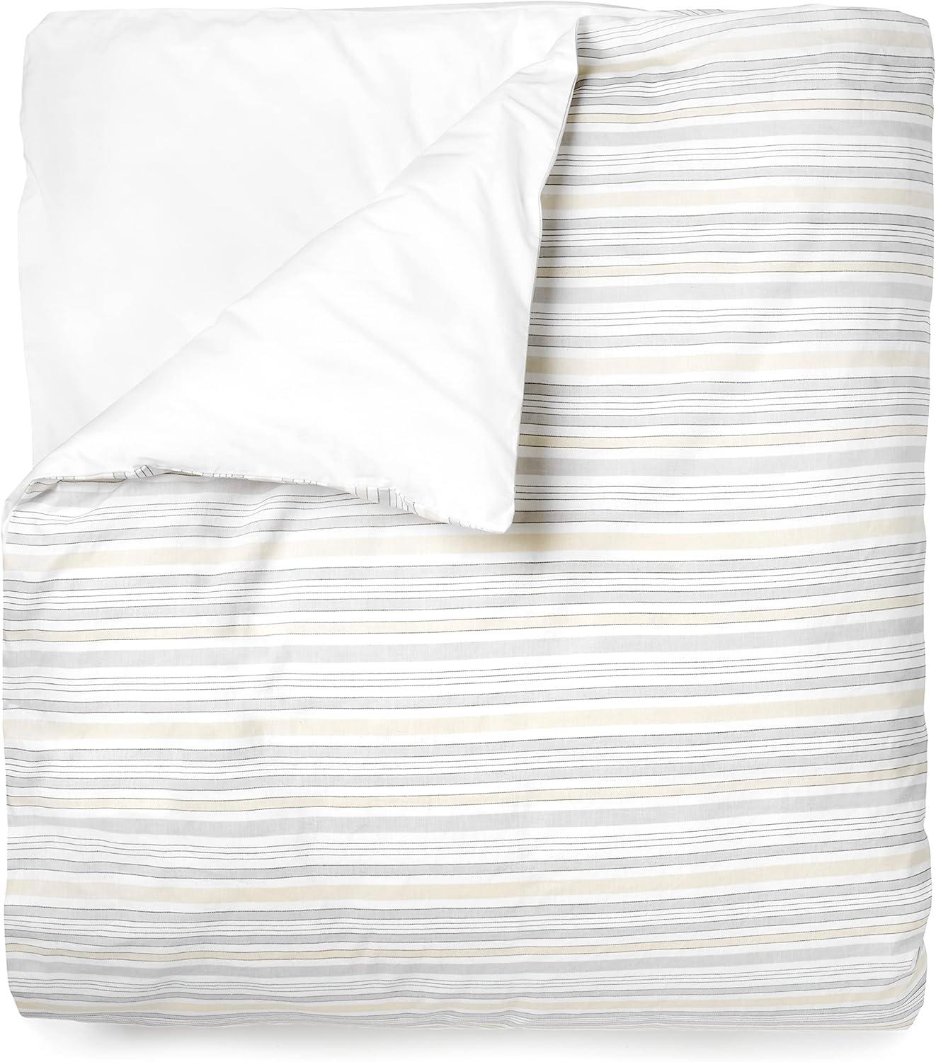 imageMARTHA STEWART Natalie King Size Duvet 3 Piece Set1 Duvet Cover 2 Pillow Shams Crinkle Velvet Texture Soft ampamp Royal Machine Wash 104quotx92quot with Button Closure ChampagneGrey Oat