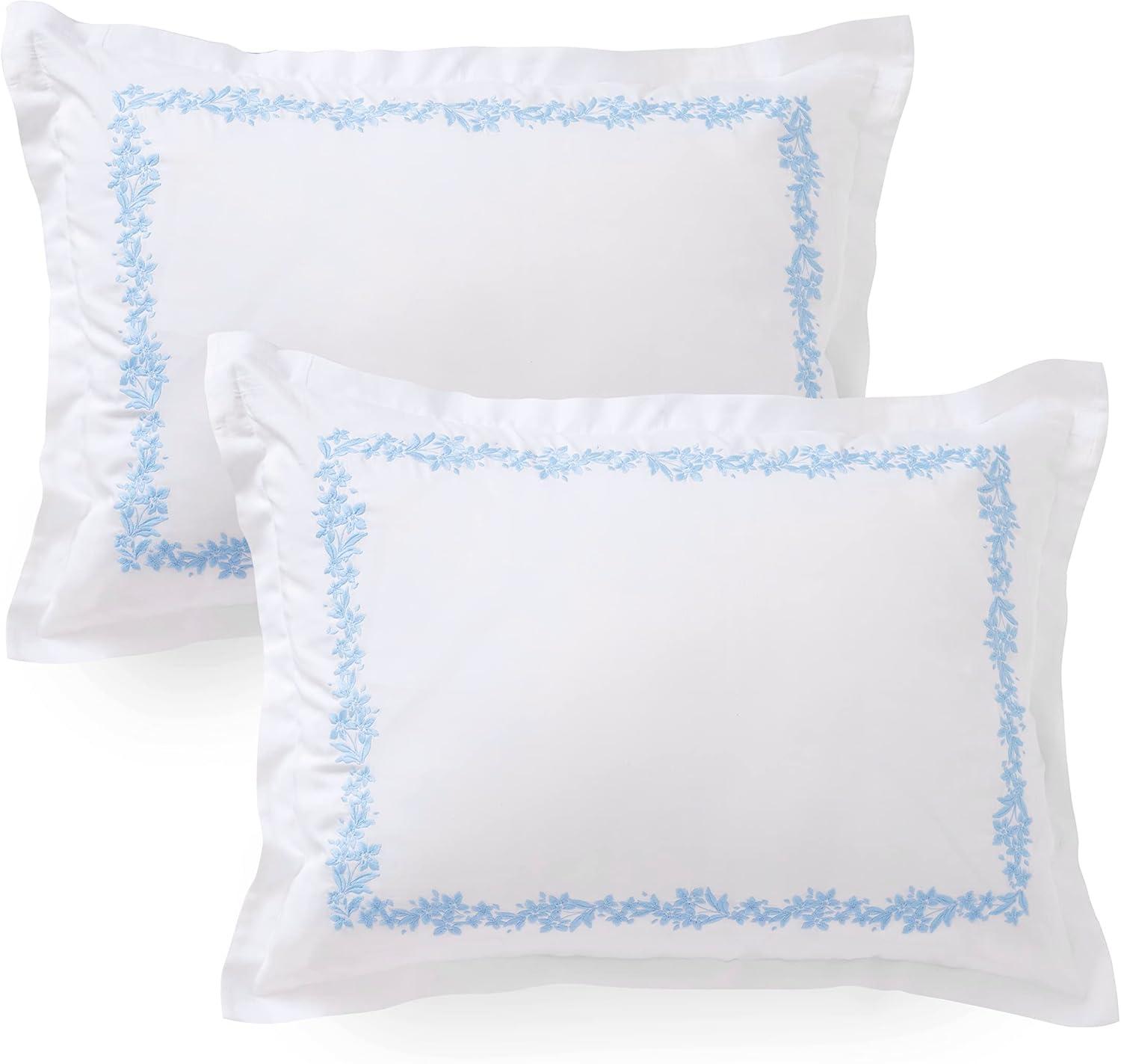imageMARTHA STEWART Natalie King Size Duvet 3 Piece Set1 Duvet Cover 2 Pillow Shams Crinkle Velvet Texture Soft ampamp Royal Machine Wash 104quotx92quot with Button Closure ChampagneSoft Blue