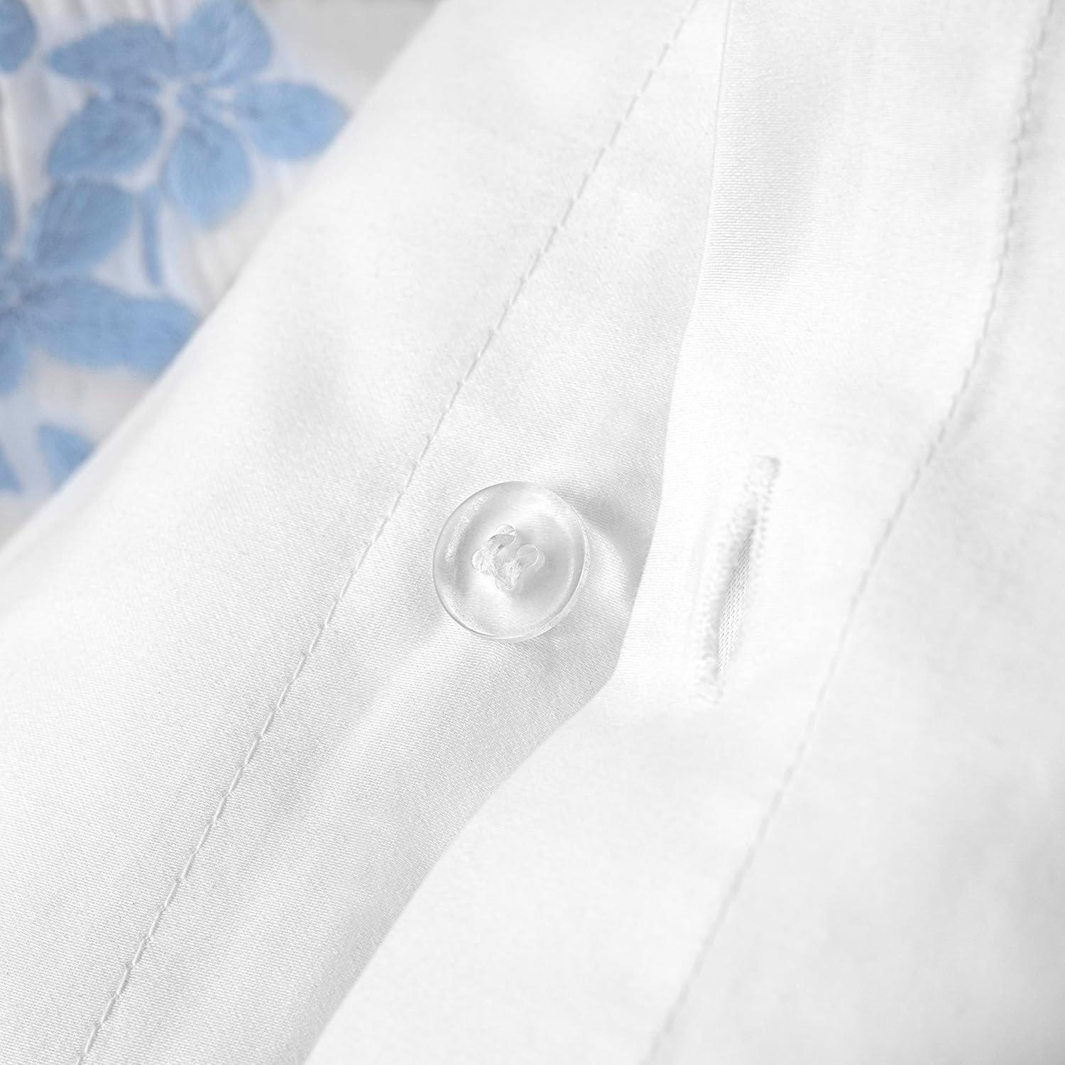 imageMARTHA STEWART Natalie King Size Duvet 3 Piece Set1 Duvet Cover 2 Pillow Shams Crinkle Velvet Texture Soft ampamp Royal Machine Wash 104quotx92quot with Button Closure ChampagneSoft Blue