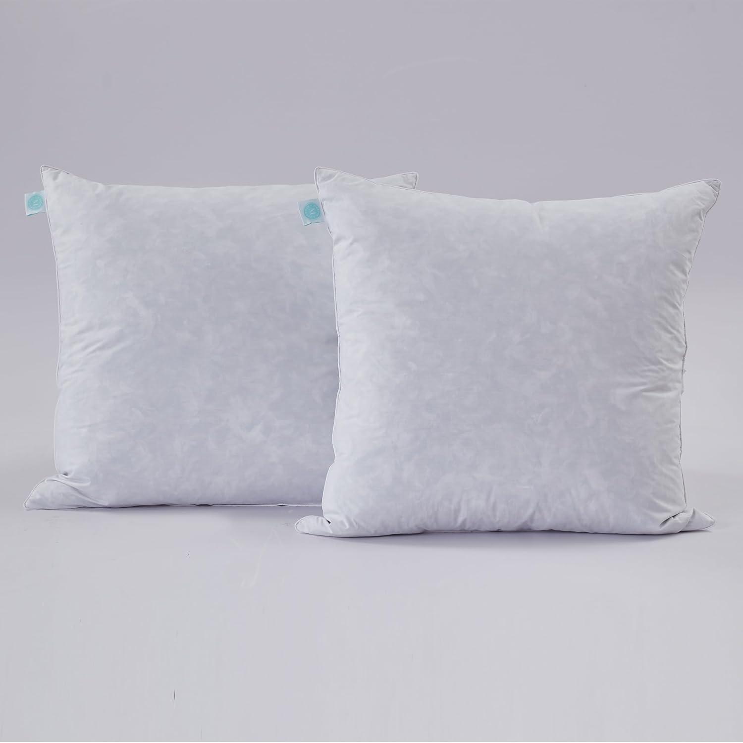 imageMARTHA STEWART Square Couch and Bed Decorative Pillows 2 Pack Throw Insert for CoversEuro Size 26 x2626X26Pack of 2