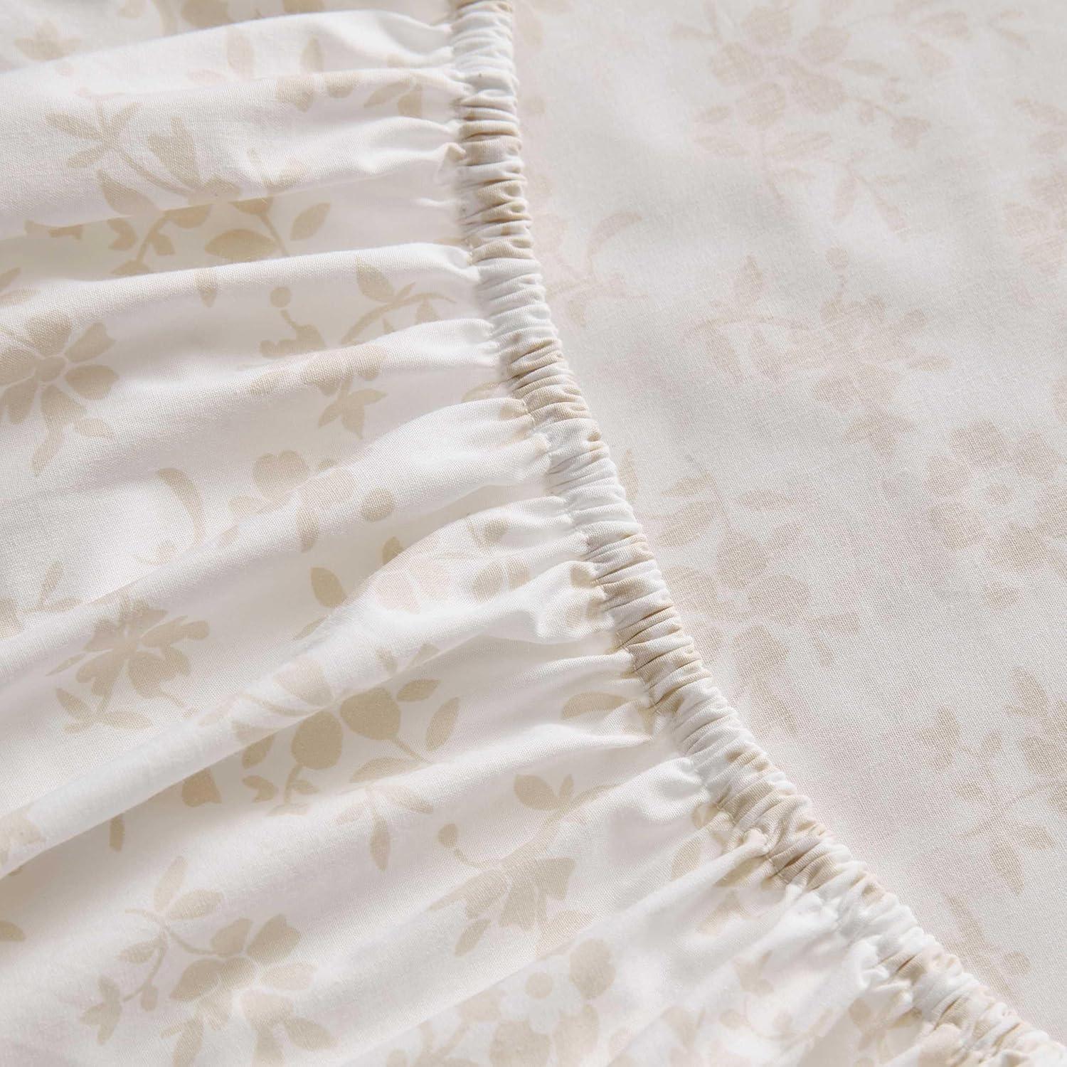 imageMartha Stewart Full Size Sheets Set Crisp ampamp Tailored Cooling Sheets wa Naturally Smooth Cotton Percale Lightweight Feel Bed Sheets with Matching Pillowcases ampamp Fitted Sheet Stripe BlueFloral White