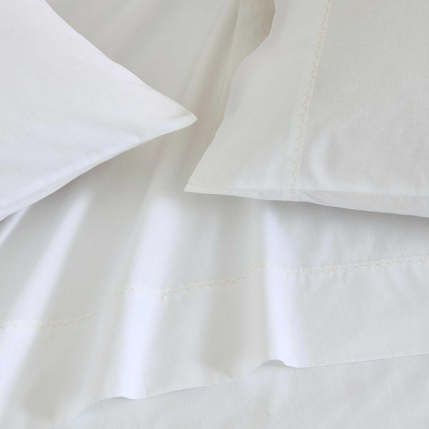 imageMartha Stewart Full Size Sheets Set Crisp ampamp Tailored Cooling Sheets wa Naturally Smooth Cotton Percale Lightweight Feel Matching Pillowcases ampamp Fitted Sheet Skylands Solid BeigeLilly Pond Leaf Pink