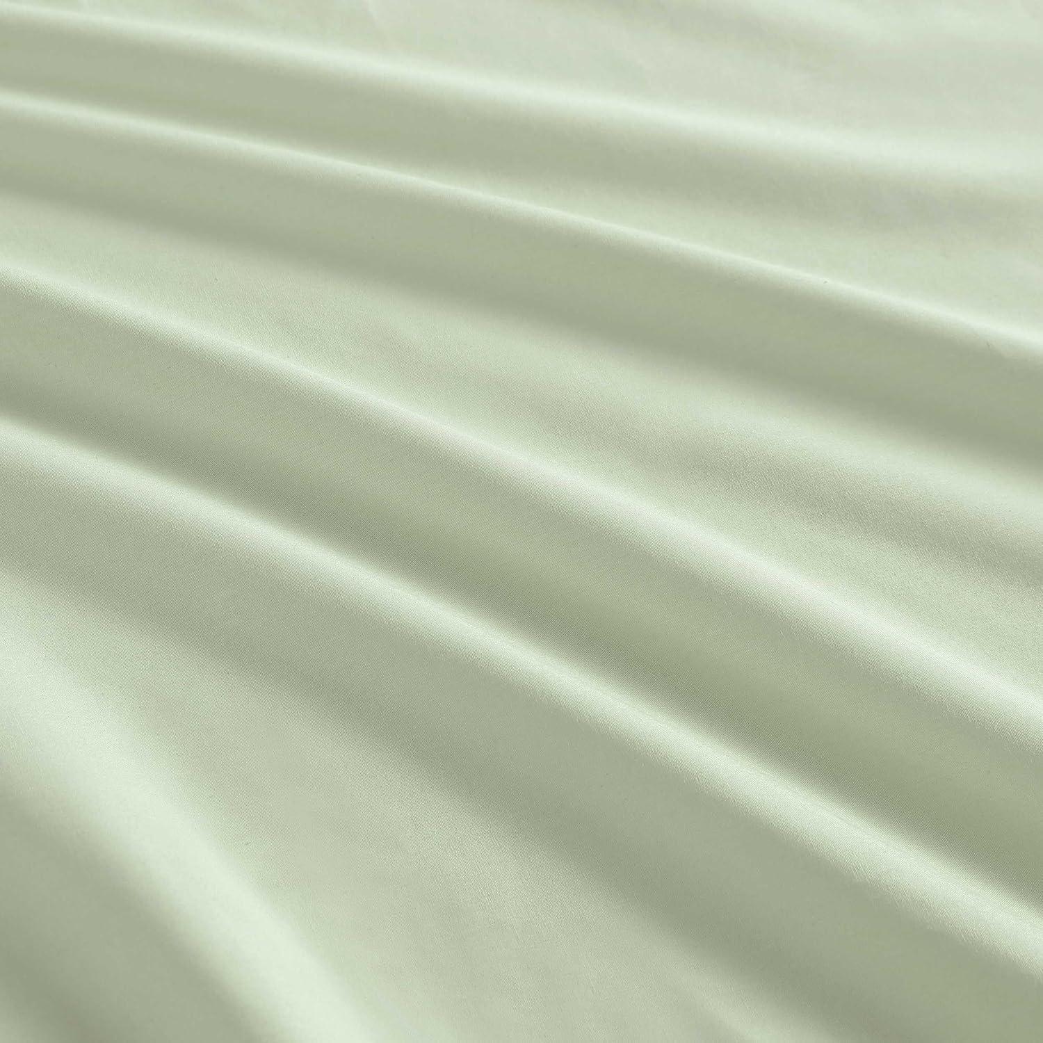 imageMartha Stewart Full Size Sheets Set Crisp ampamp Tailored Cooling Sheets wa Naturally Smooth Cotton Percale Lightweight Feel Matching Pillowcases ampamp Fitted Sheet Skylands Solid BeigeSkylands Solid Green