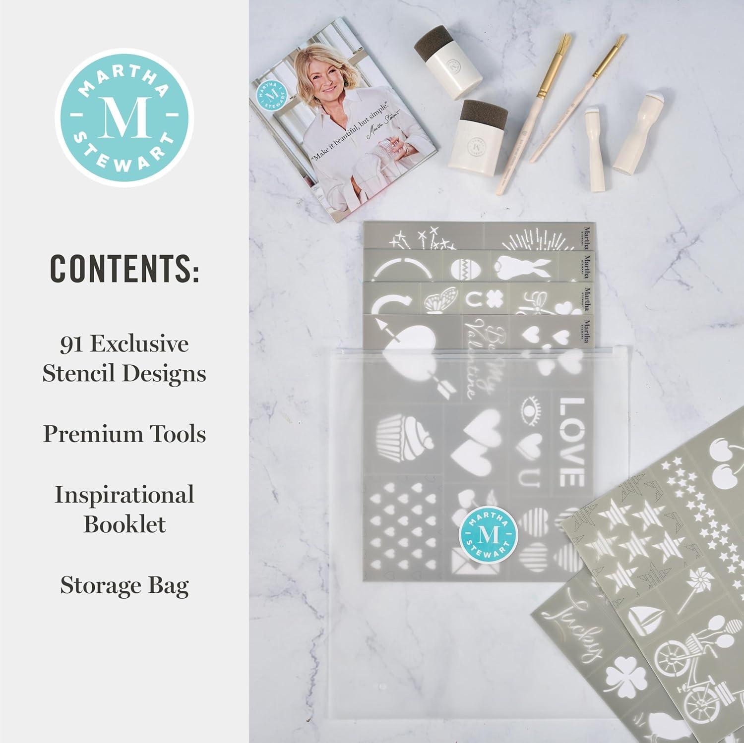 imageMartha Stewart 15 Pc Stencil Kit Celebration