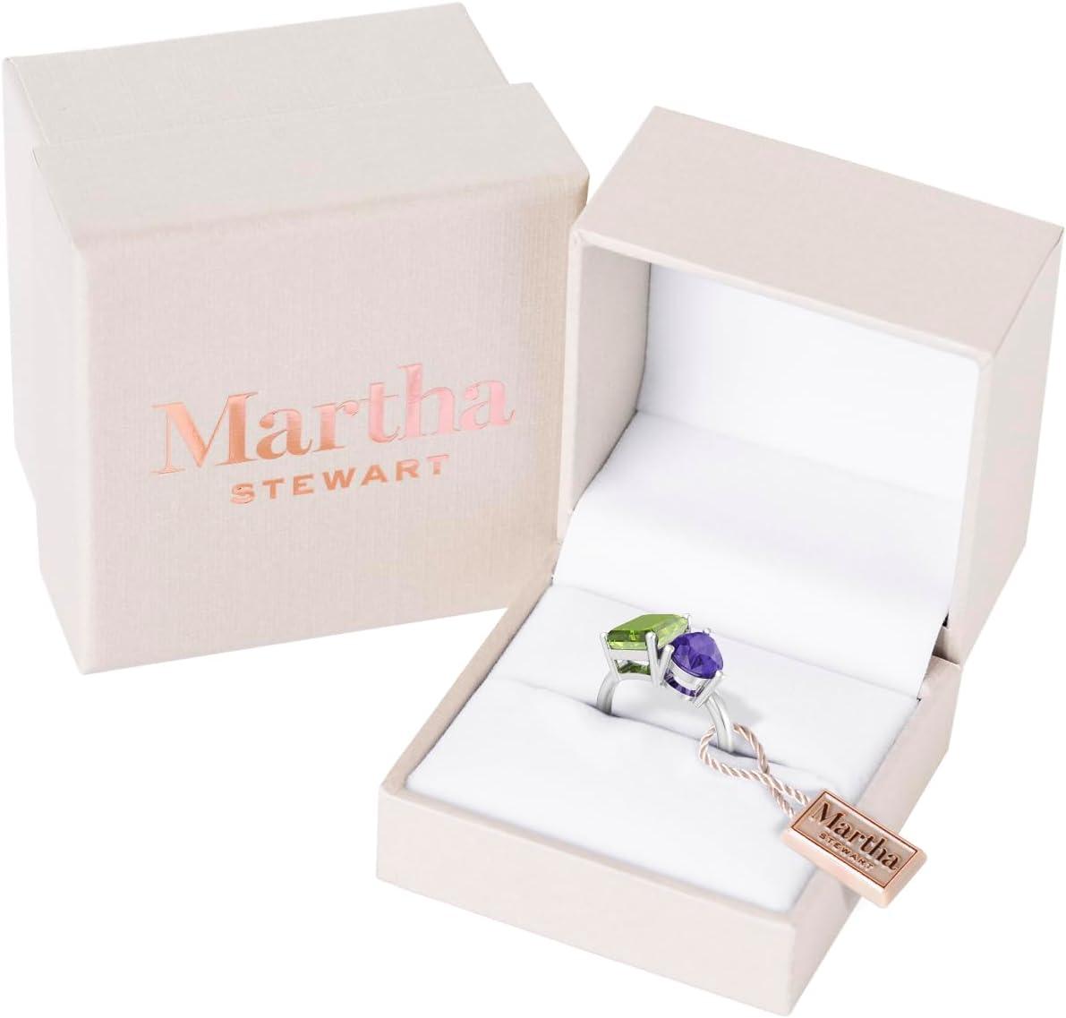 imageMartha Stewart 4 34 Carat Two Stone Gemstone Ring For Women in Sterling Silver Gemstone Jewelry For WomenOption 4