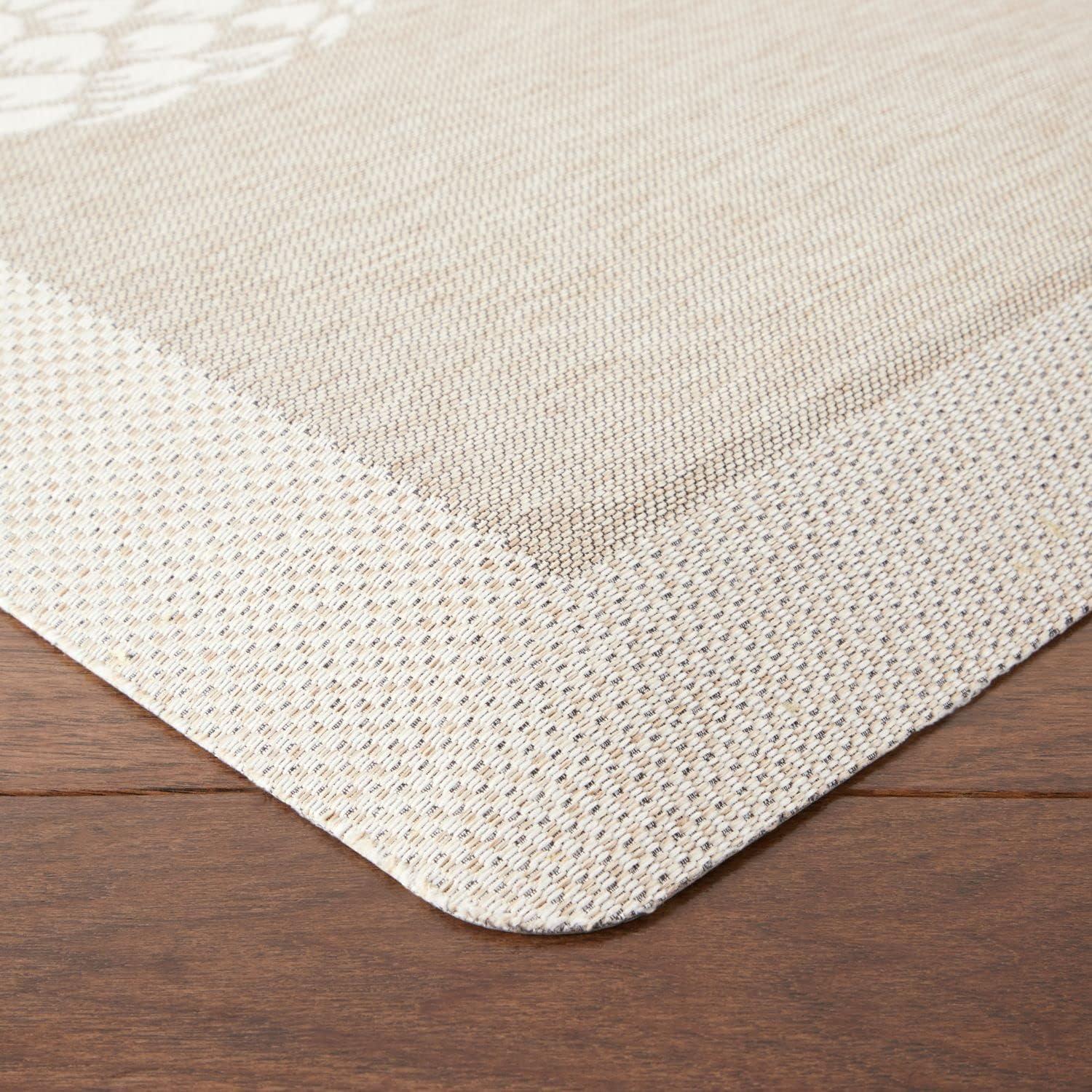 imageMartha Stewart Aloha Modern Pineapple AntiFatigue AirInfused Kitchen Mat Blue 196quotx39quotBeige