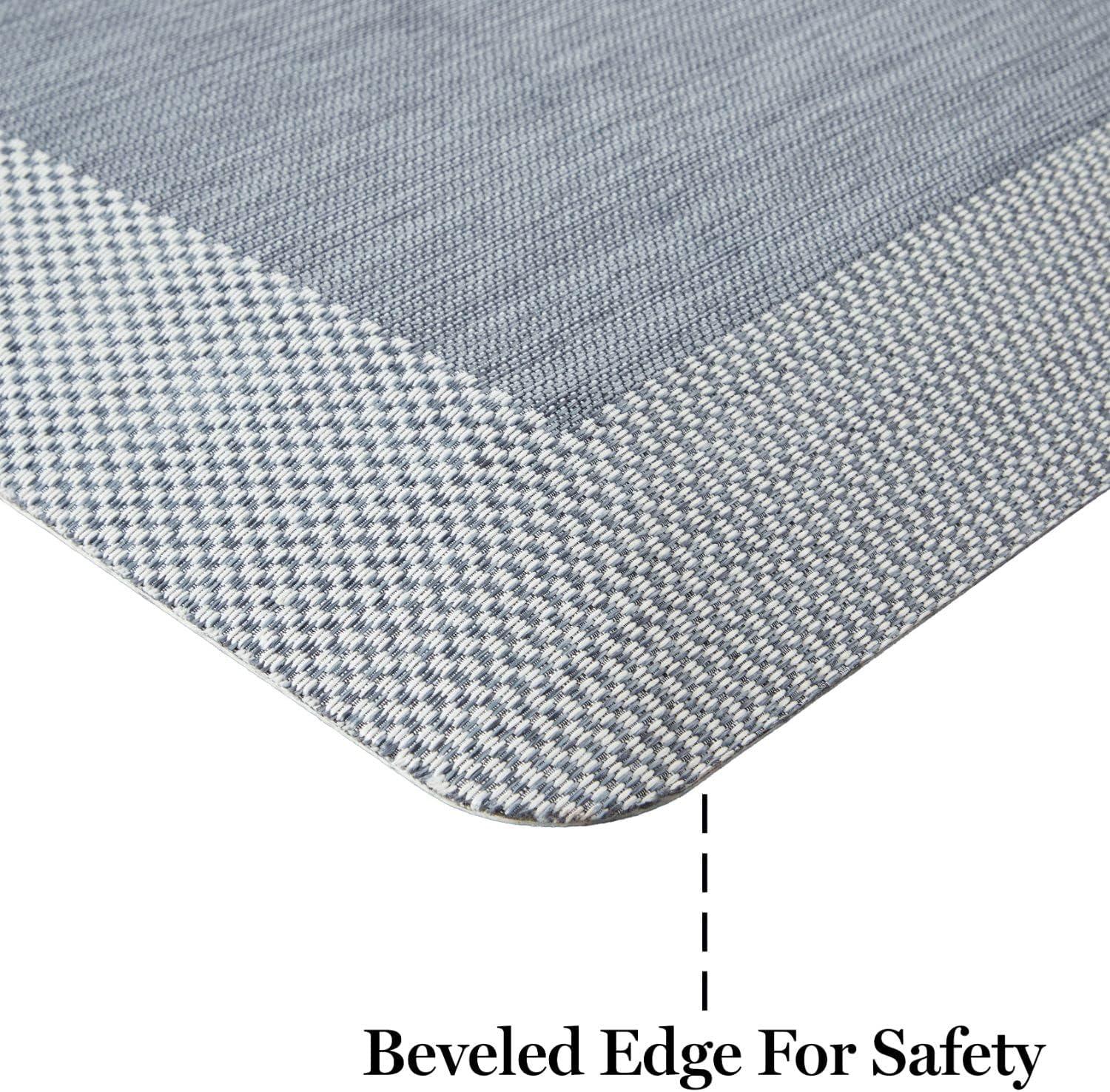 imageMartha Stewart Aloha Modern Pineapple AntiFatigue AirInfused Kitchen Mat Blue 196quotx39quotBlue