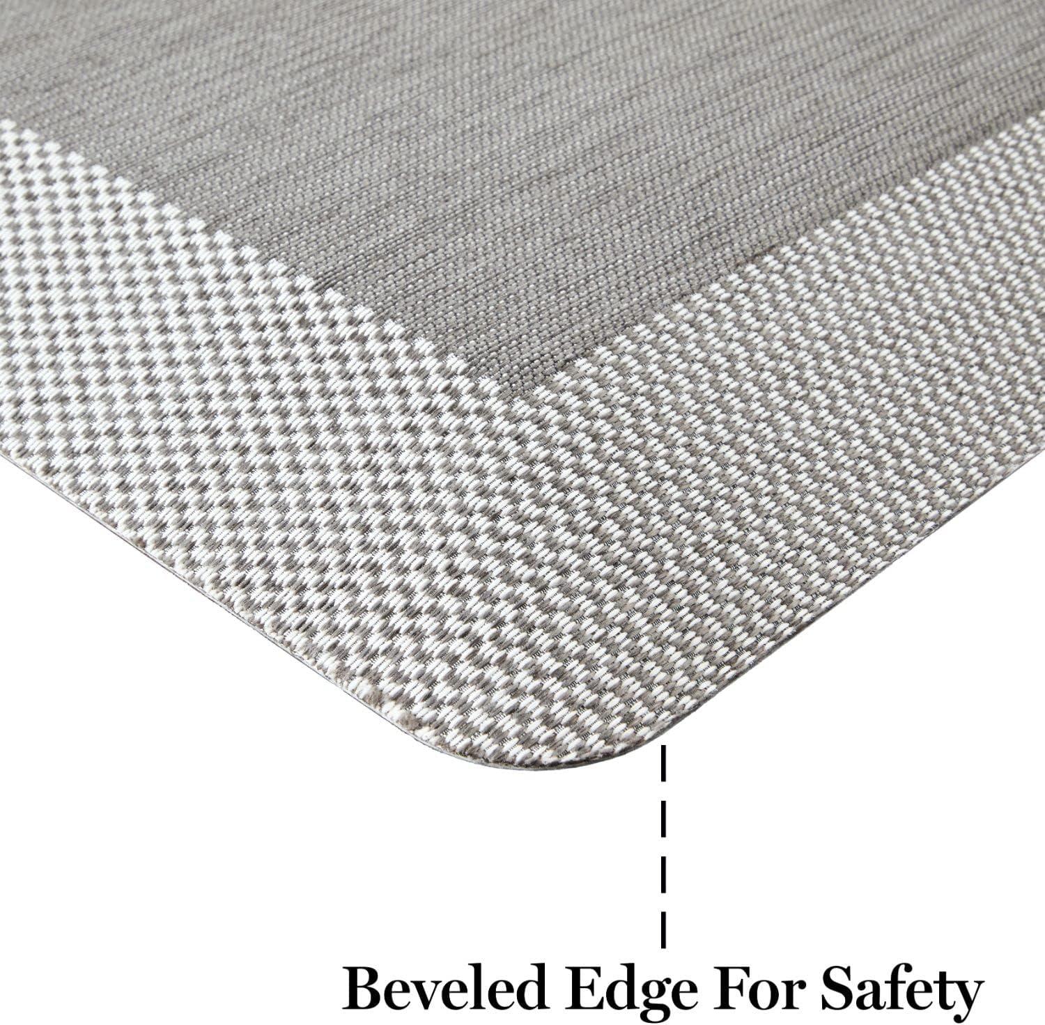 imageMartha Stewart Aloha Modern Pineapple AntiFatigue AirInfused Kitchen Mat Blue 196quotx39quotGrey