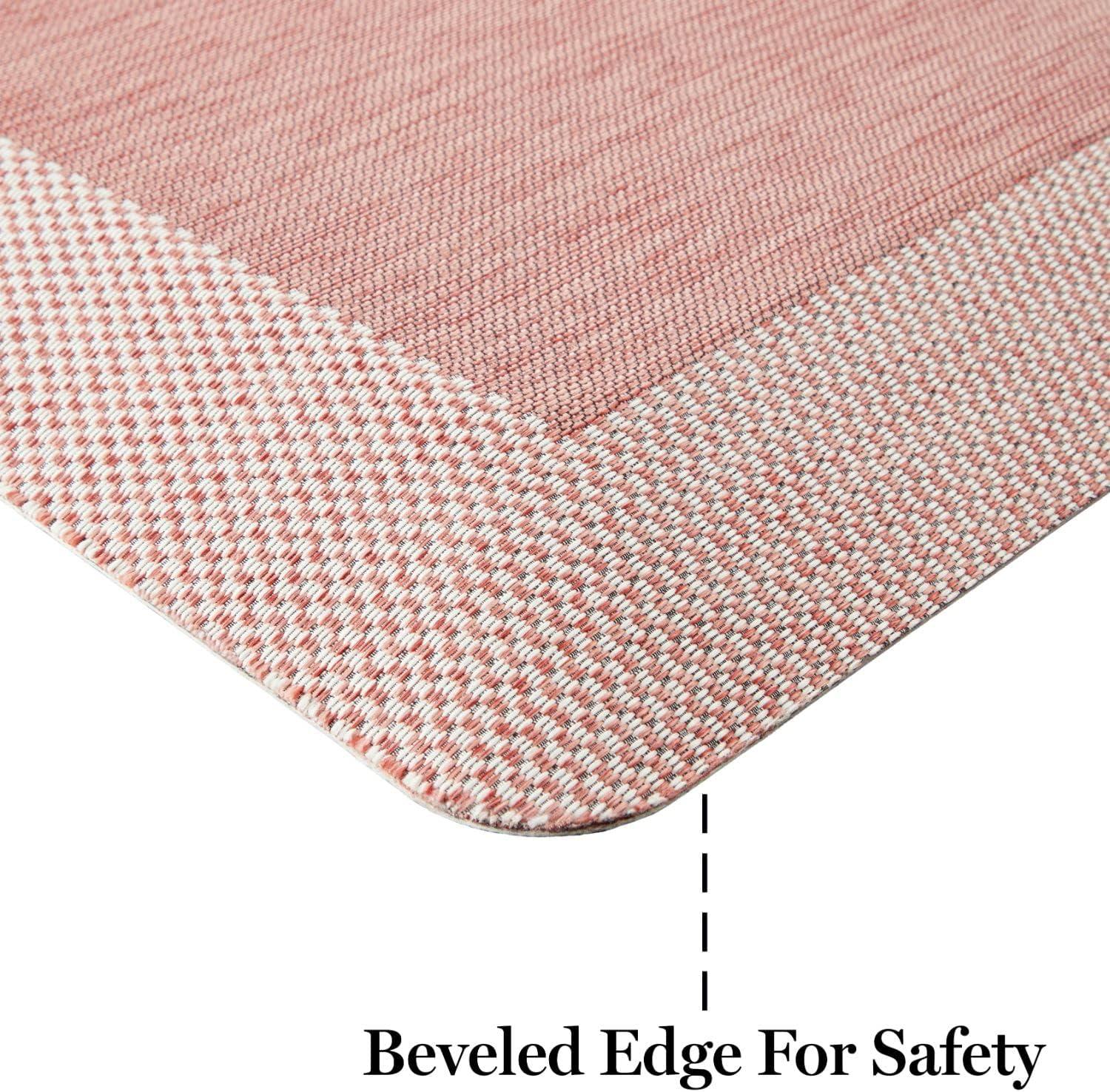 imageMartha Stewart Aloha Modern Pineapple AntiFatigue AirInfused Kitchen Mat Blue 196quotx39quotSpice Red