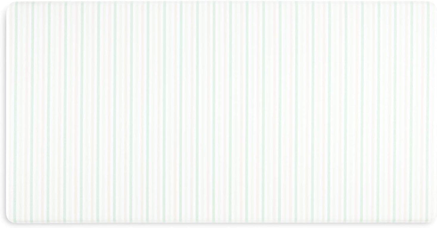 imageMartha Stewart Amber Floral Daisy Stripe Reverisble Water Resistant Kitchen Mat YellowCoral 20quotx30quotPinkYellowGreen