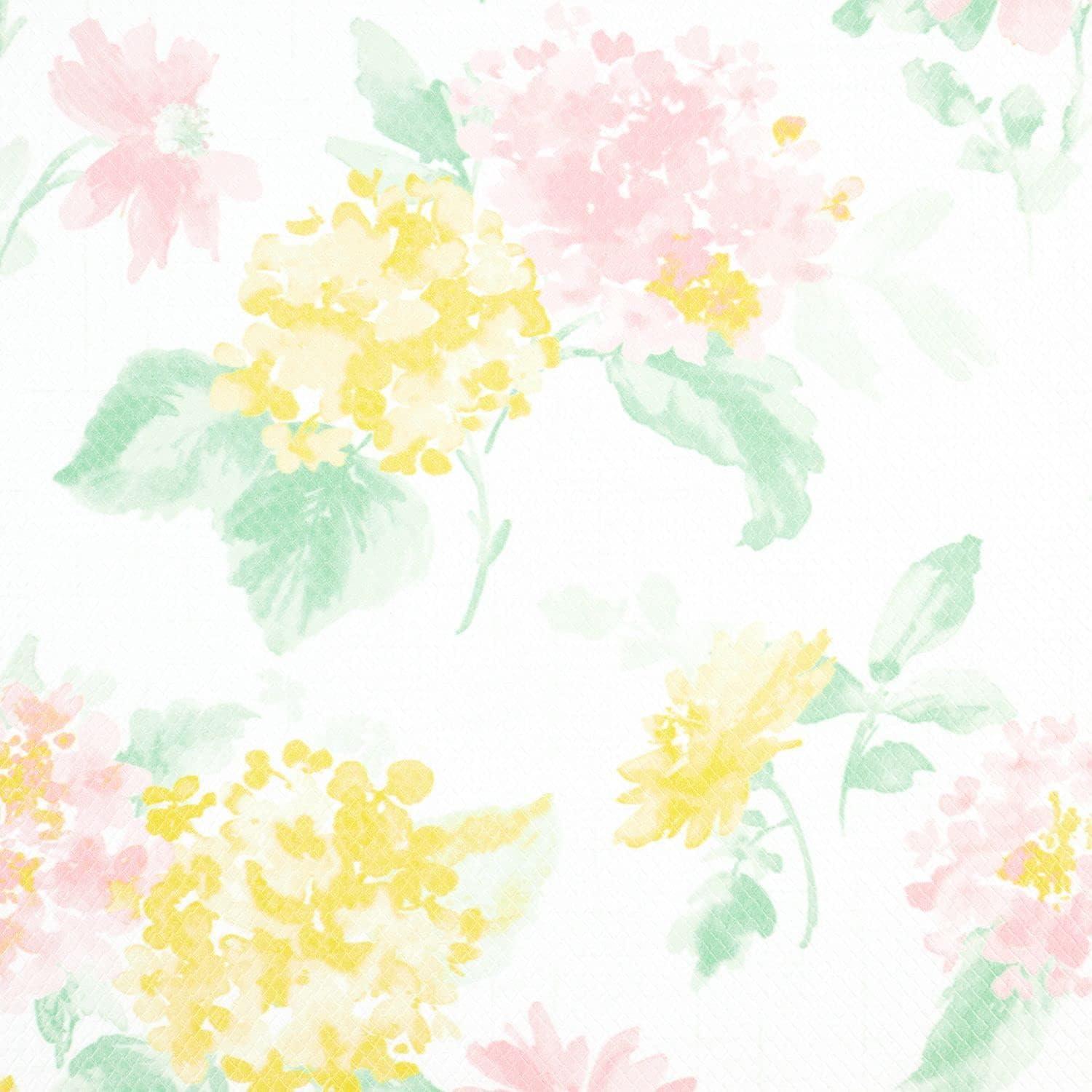 imageMartha Stewart Amber Floral Daisy Stripe Reverisble Water Resistant Kitchen Mat YellowCoral 20quotx30quotPinkYellowGreen