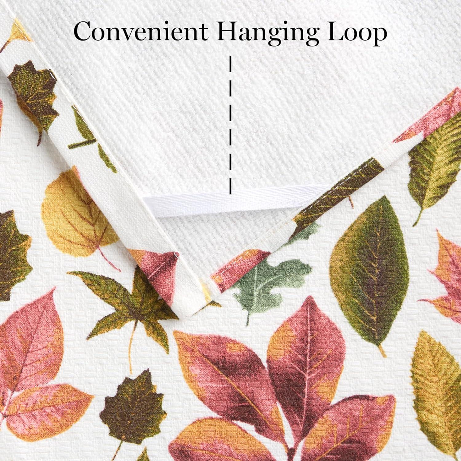 imageMartha Stewart Autumn Harvest Pumpkins Kitchen Towel 3Pack Set 100 Cotton with Absorbent Terrycloth Decorative Kitchen Towels OrangeGreenIvory 16quotx28quotTanRedGreen