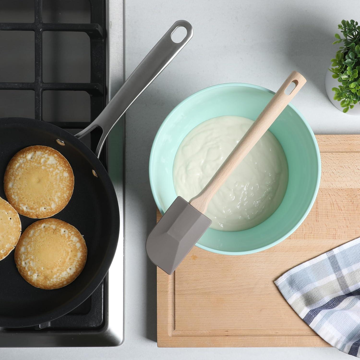 imageMartha Stewart Bainford Extra Large 14quot Solid Wood Spoon Beech WoodBainford Silicone Spatula