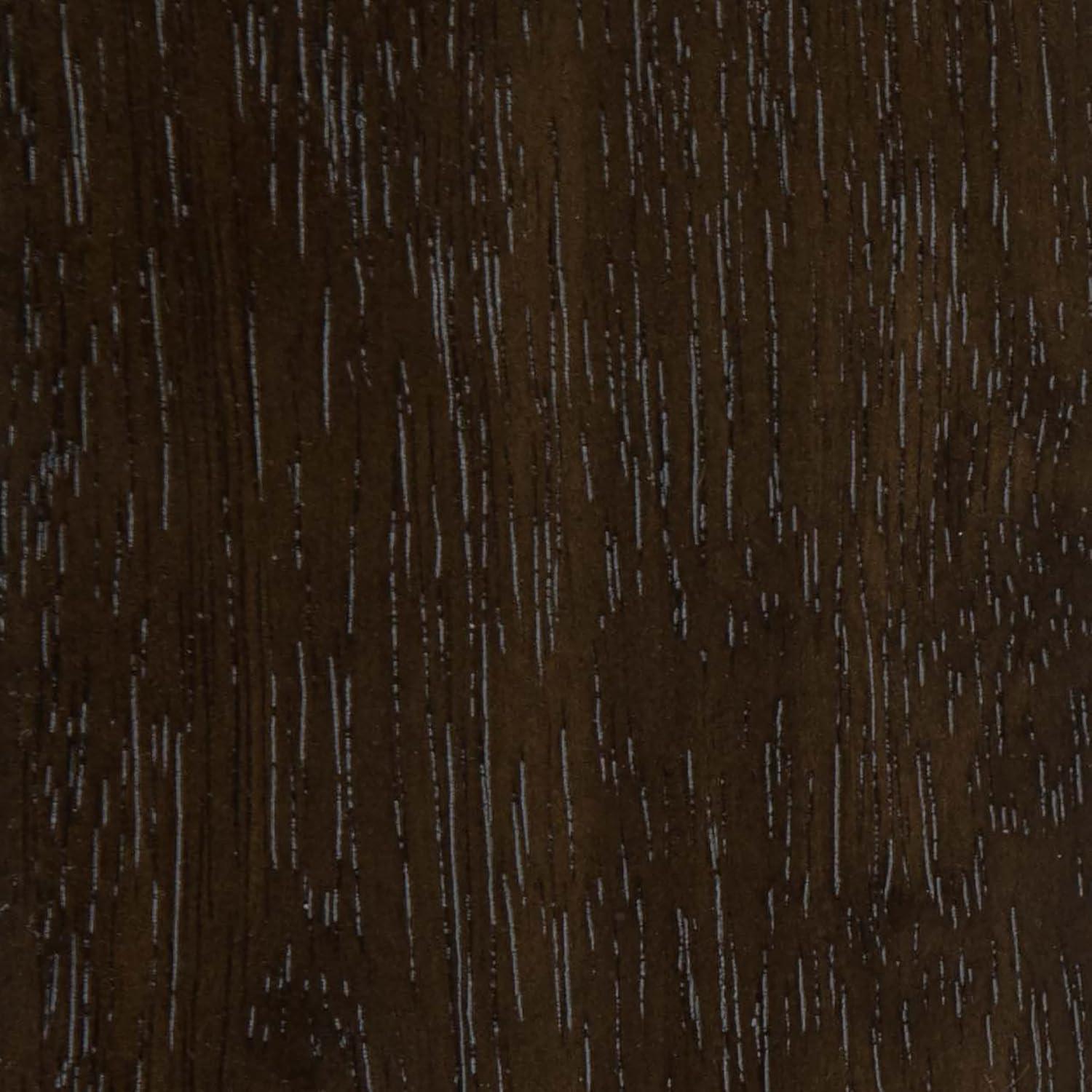 imageMartha Stewart Corbin Solid Wood Platform Bed with Wooden Headboard and Footboard Wood Slat Foundation No Box Spring Needed King Brown GrayDark Brown