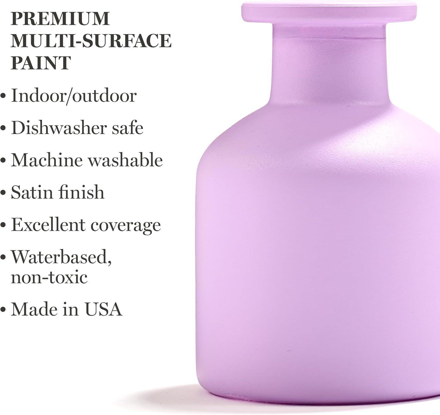 imageMartha Stewart Craft Paint Rose Gold 8 fl oz Premium Metallic Finish Paint Perfect For Easy To Apply DIY Arts And Crafts 68702Hydrangea Purple