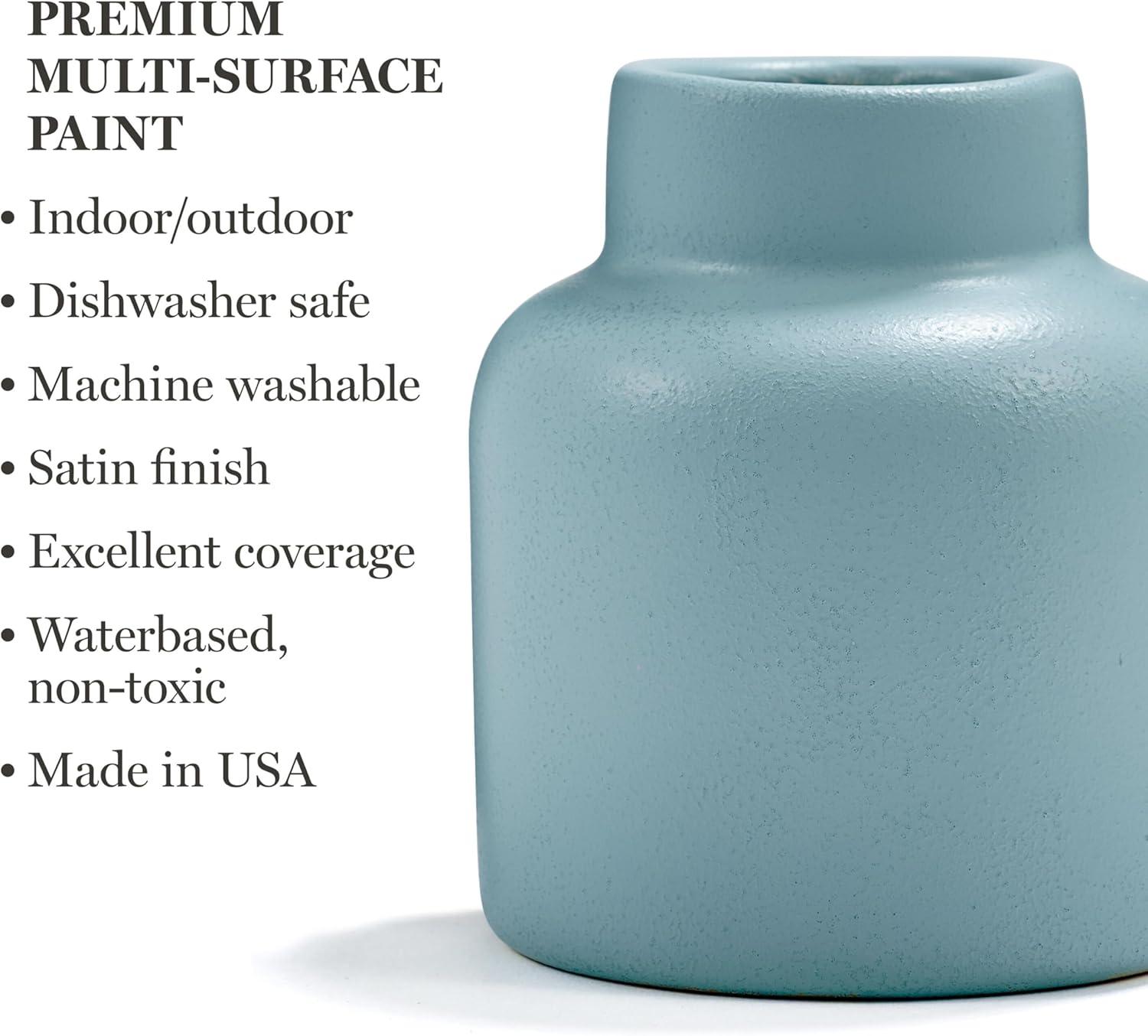 imageMartha Stewart Craft Paint Rose Gold 8 fl oz Premium Metallic Finish Paint Perfect For Easy To Apply DIY Arts And Crafts 68702Slate Gray