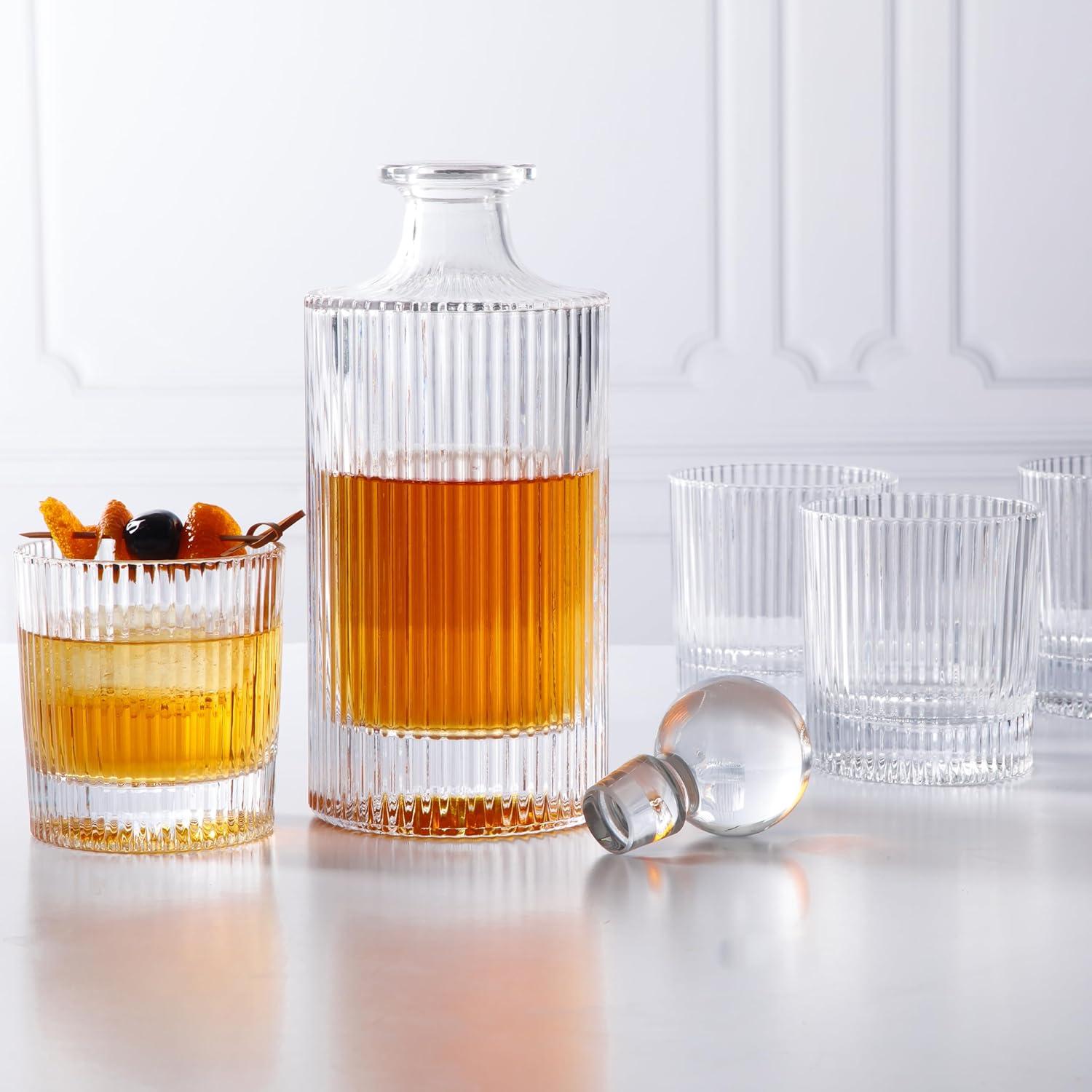 imageMartha Stewart Crispa 4 Piece 18 Ounce Handmade Hi Ball Glassware Set Jade GreenClear Glass