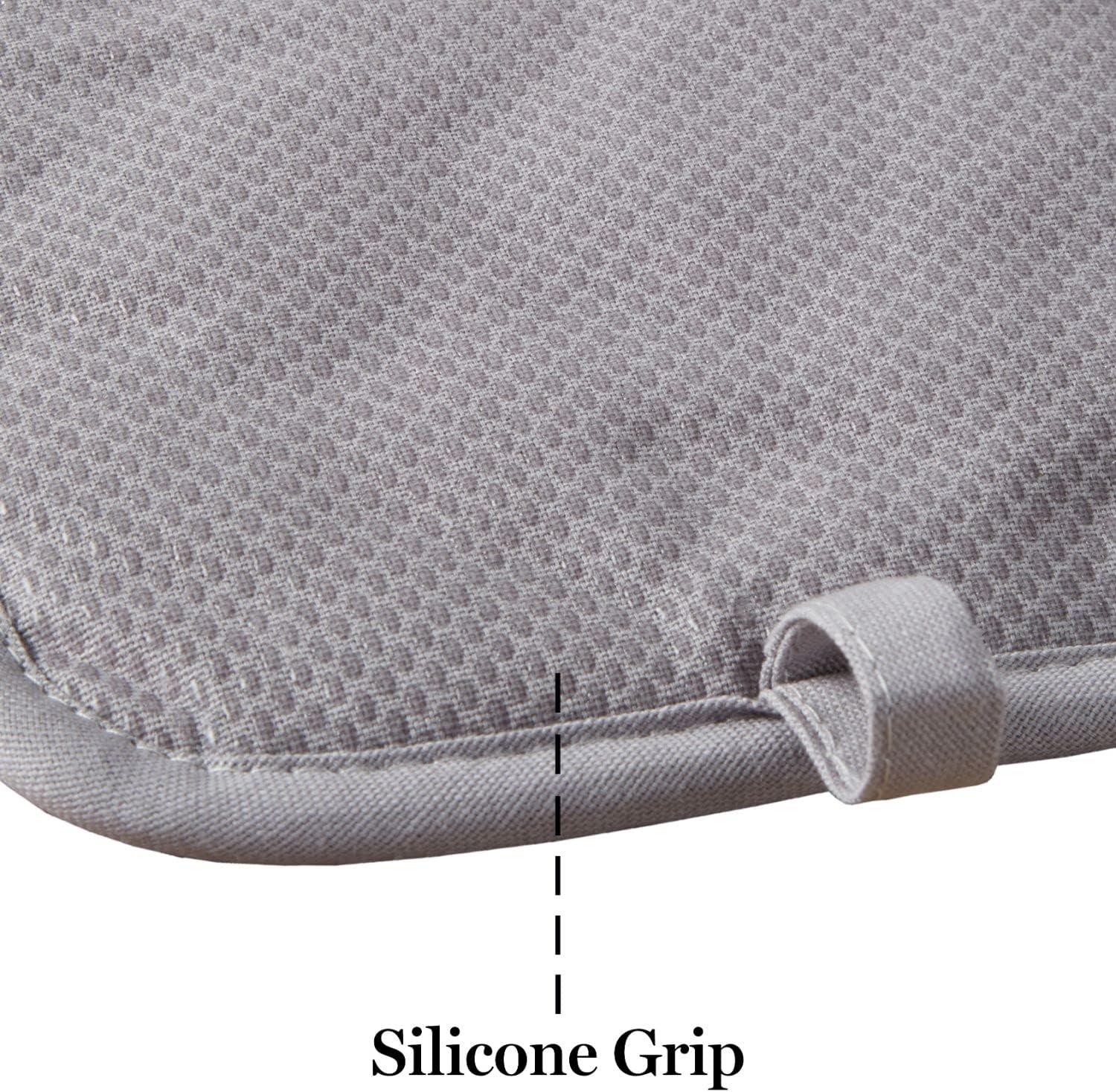 imageMartha Stewart Daisy Stripe Pot Holder Set 2Pack Green 7quotx10quotGreyYellow