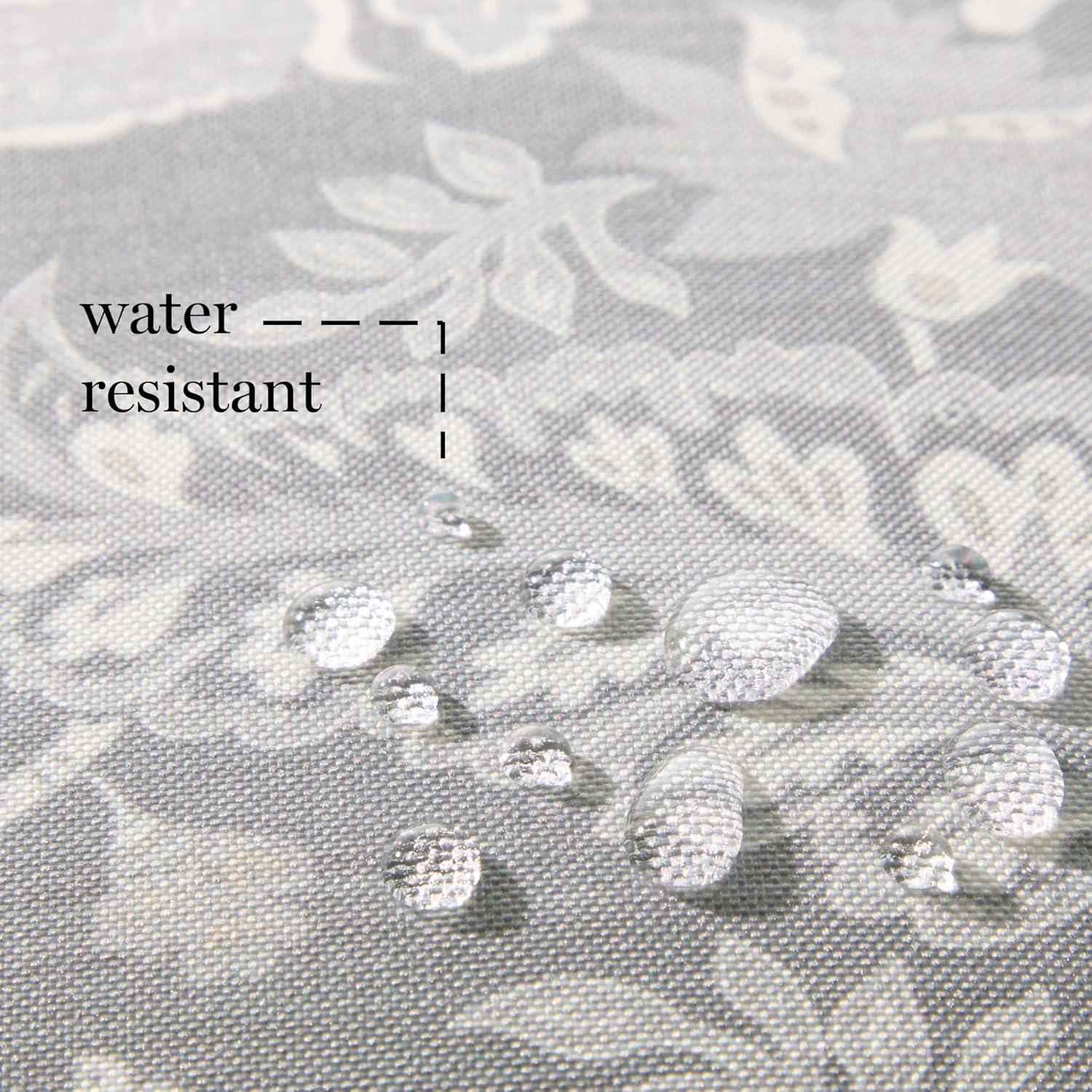 imageMartha Stewart Distressed Jacobean Indoor Outdoor Decorative Lumbar Pillow 2Pack Set UV Fade Resistant Water Repellent Printed Floral Design Grey 11quotx18quotGrey