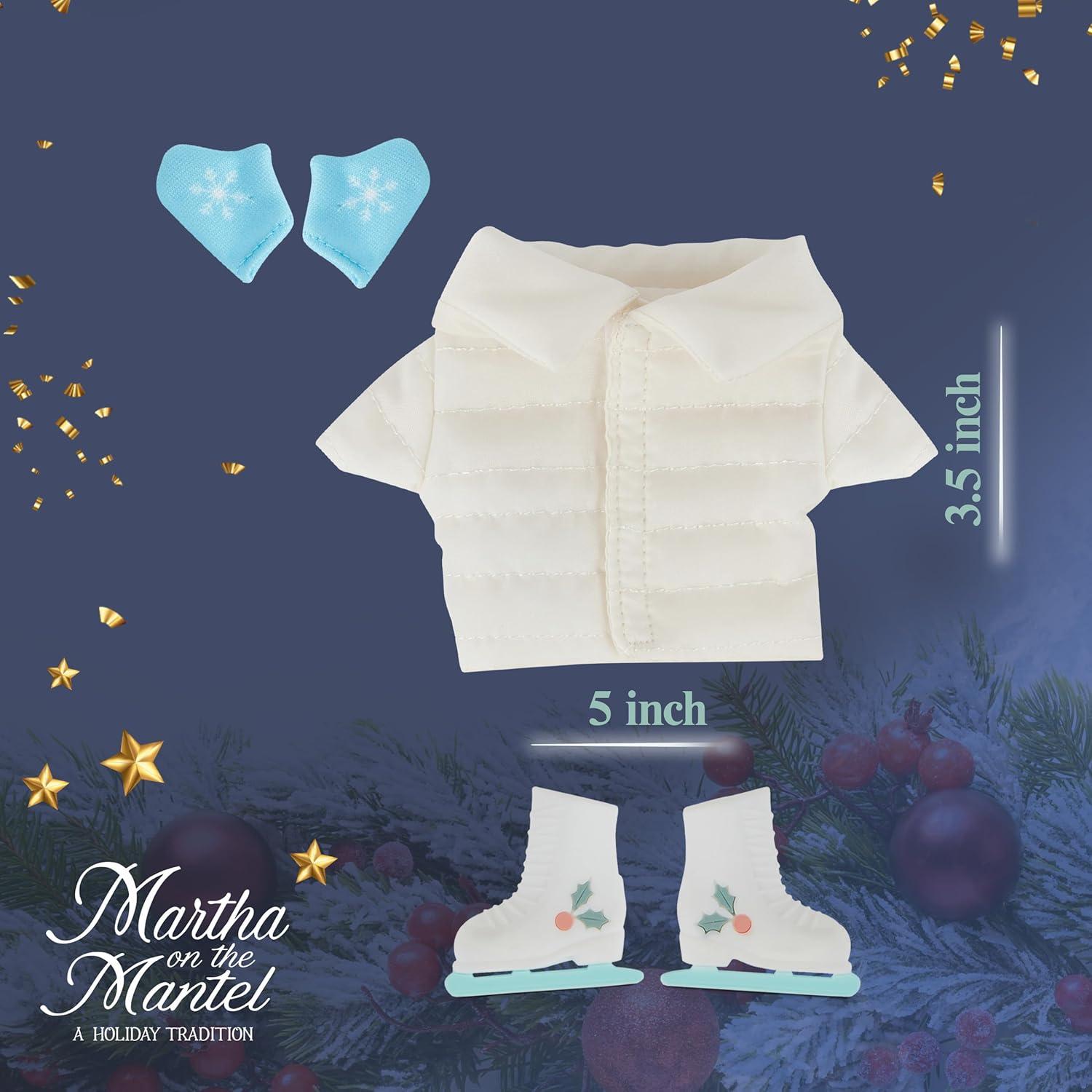 imageMartha Stewart Expansion Pack Plush Robe and Sleep Mask for Martha on the Mantel Elf Funny Holiday Gift Secret Santa Collectible White Elephant Stocking Stuffer GiftExpansion Pack 2