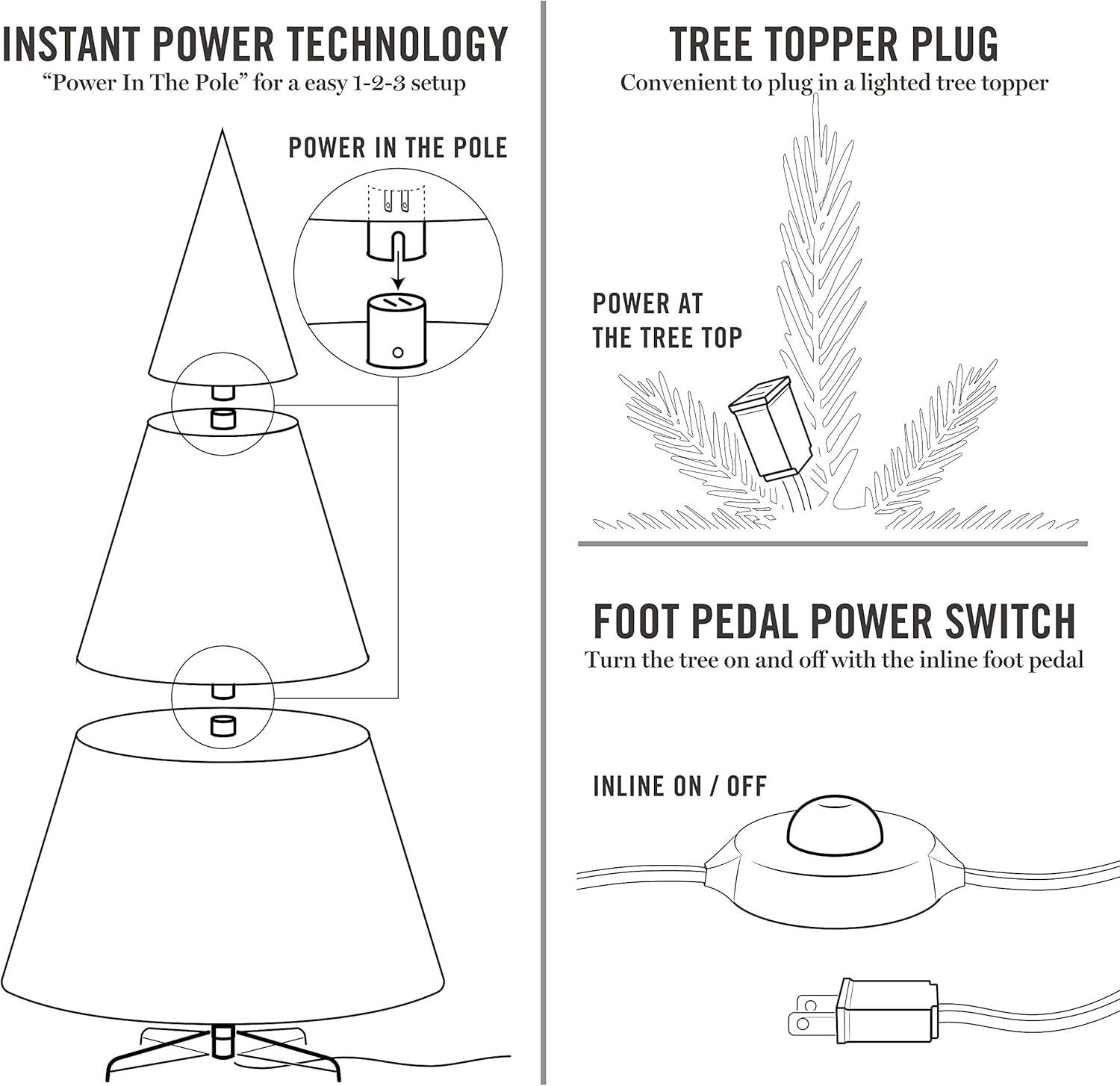 imageMartha Stewart Flocked Natural PreLit Artificial Christmas TreeClear White Lights
