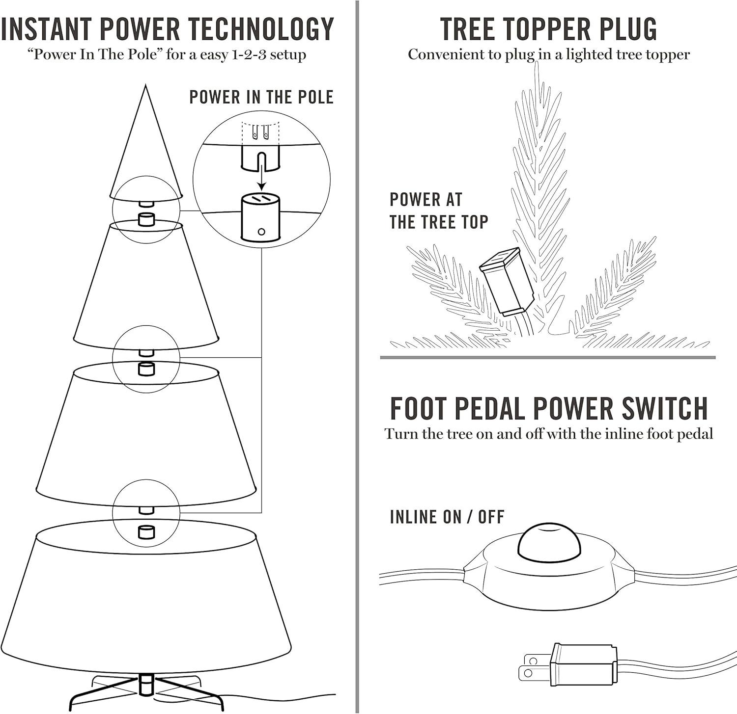 imageMartha Stewart Flocked Natural PreLit Artificial Christmas TreeClear White Lights