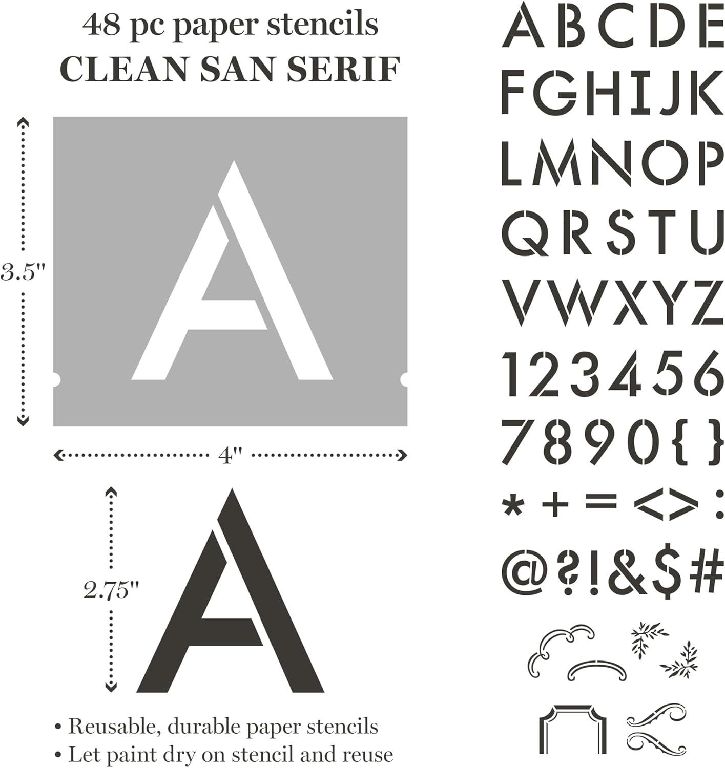 imageMartha Stewart Flora and Fauna Stencils Stamps and Tools Kit 13 pcClassic Alphabet
