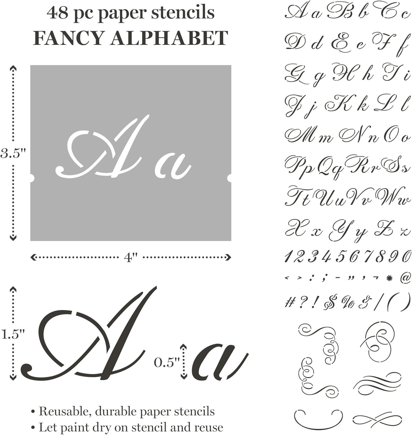 imageMartha Stewart Flora and Fauna Stencils Stamps and Tools Kit 13 pcClassic Alphabet