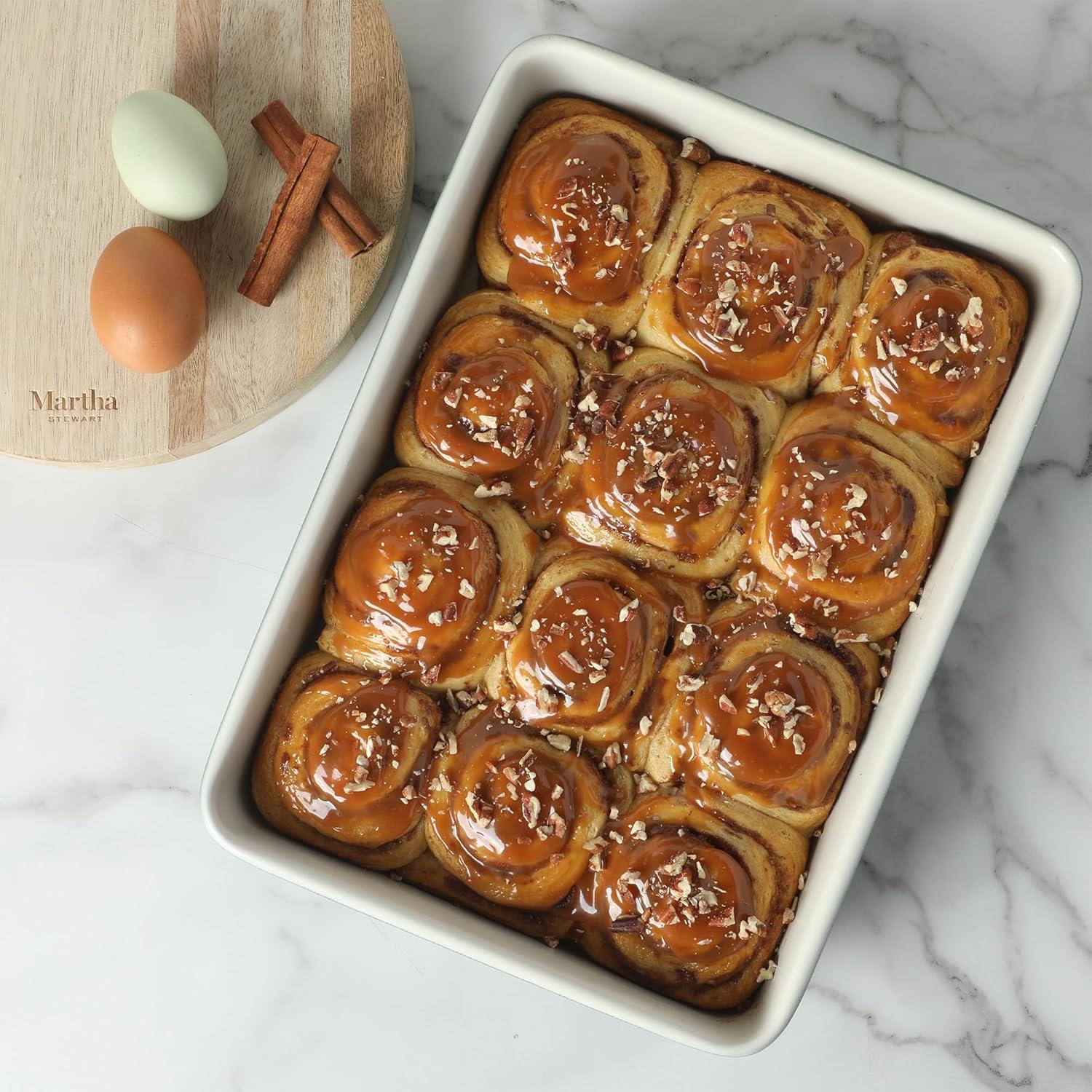 imageMartha Stewart Gallen 12Cup Nonstick Carbon Steel Muffin and Cupcake Pan Cool Grey Durable Bakeware for Even Baking and Easy ReleaseLinen White Set