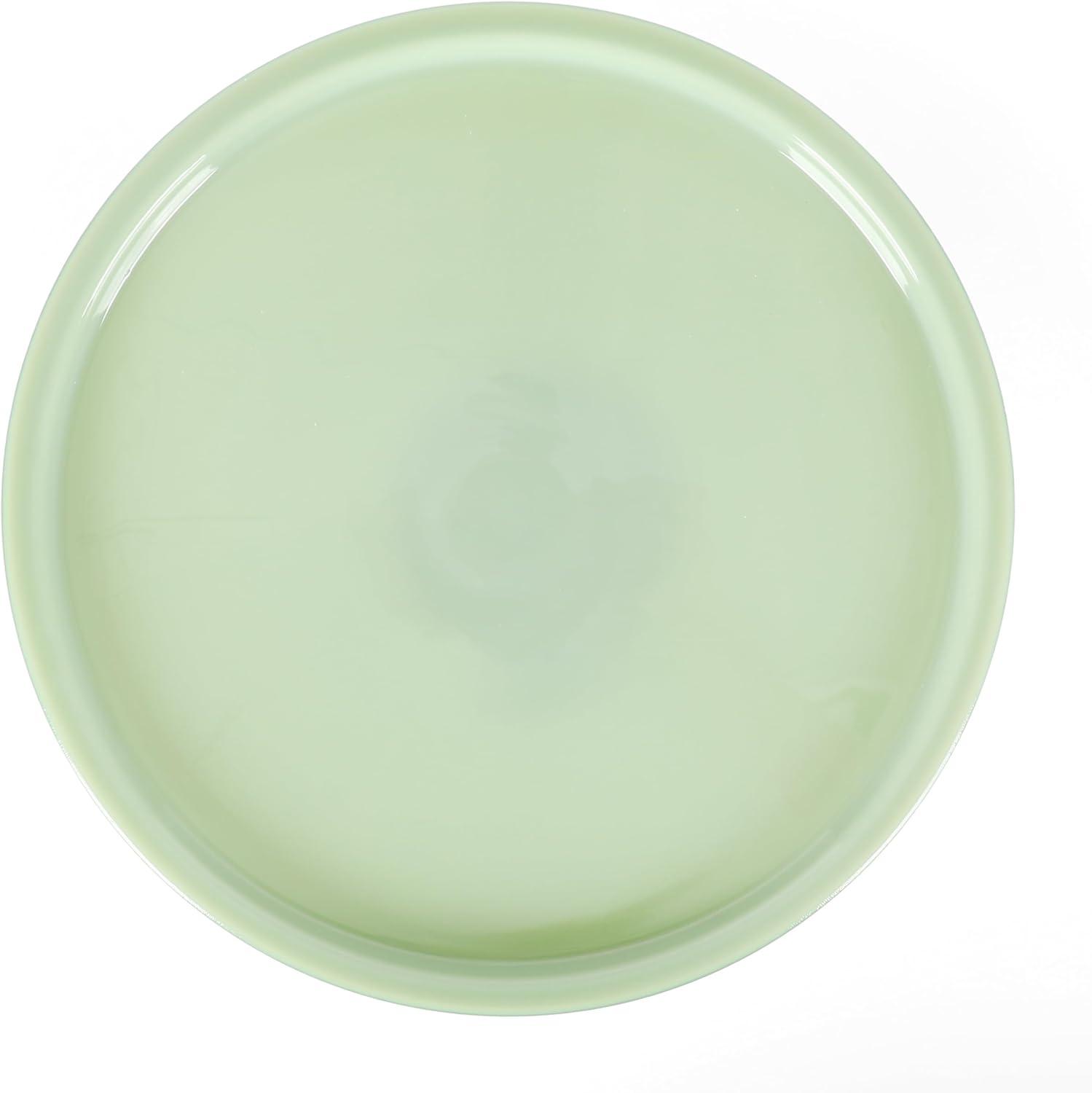 imageMartha Stewart Highbrook 10Inch Jadeite Cake Stand with Glass Dome  VintageStyle Pedestal Dessert Plate for Cakes and Pastries Decorative Covered Serving PlatterGreen 10