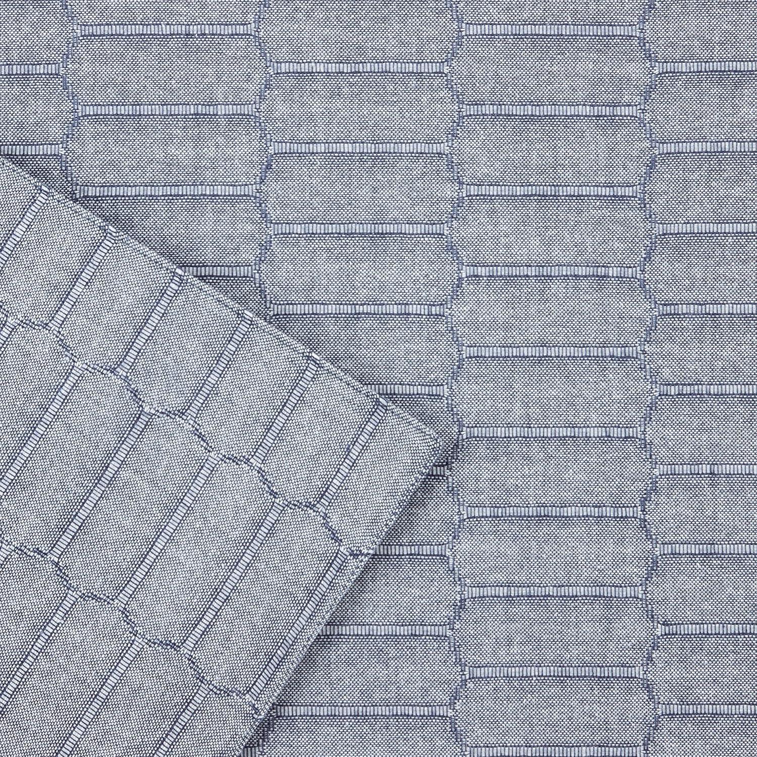 imageMartha Stewart Honeycomb Modern Farmhouse Reversible Placemat 4Pack Set White 13quotx175quotBlue