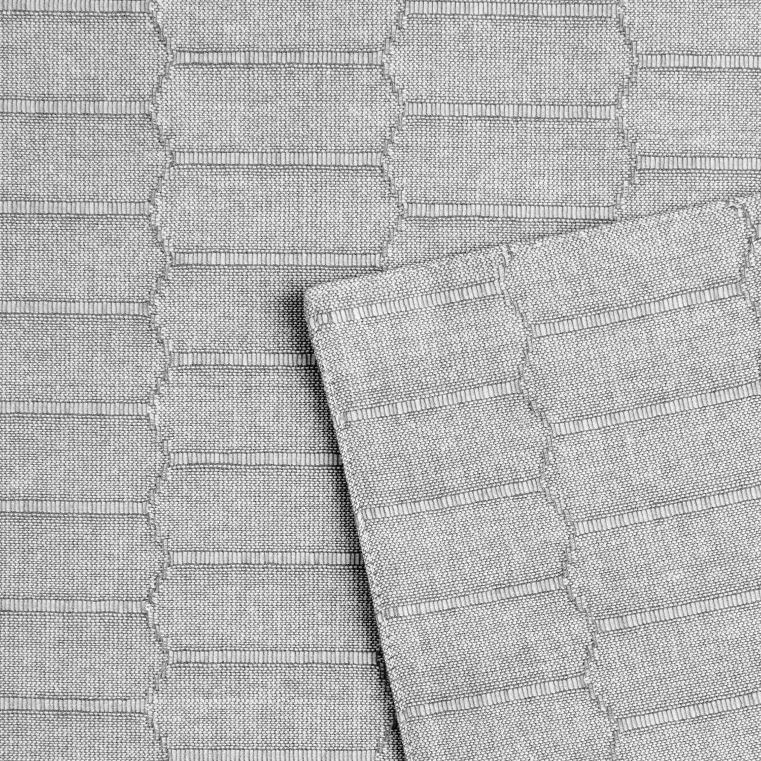 imageMartha Stewart Honeycomb Modern Farmhouse Reversible Table Runner White 15quotx72quotCharcoal Grey