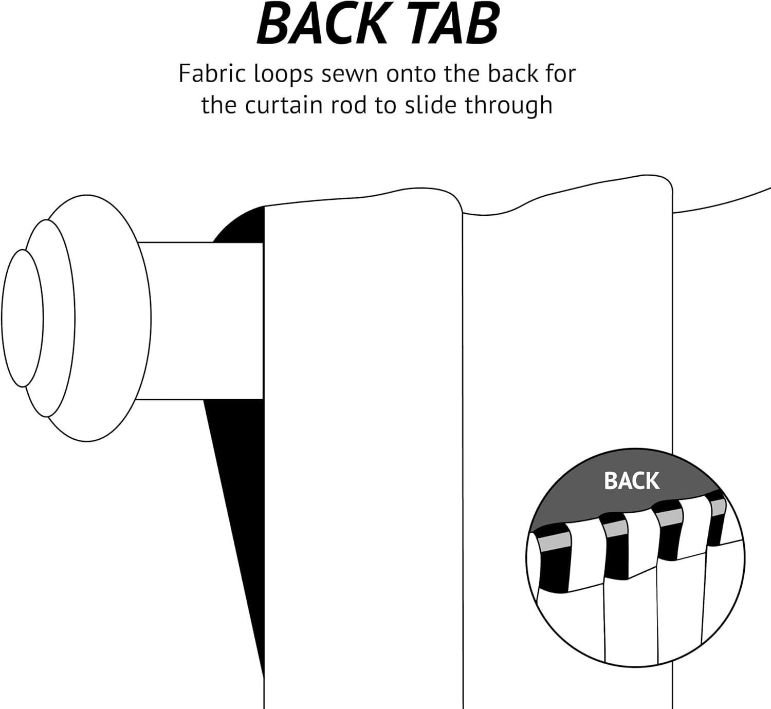 imageMartha Stewart Jakarta Blackout Rod PocketBack Tab Window Curtain Panel Pair 84quot IndigoGold