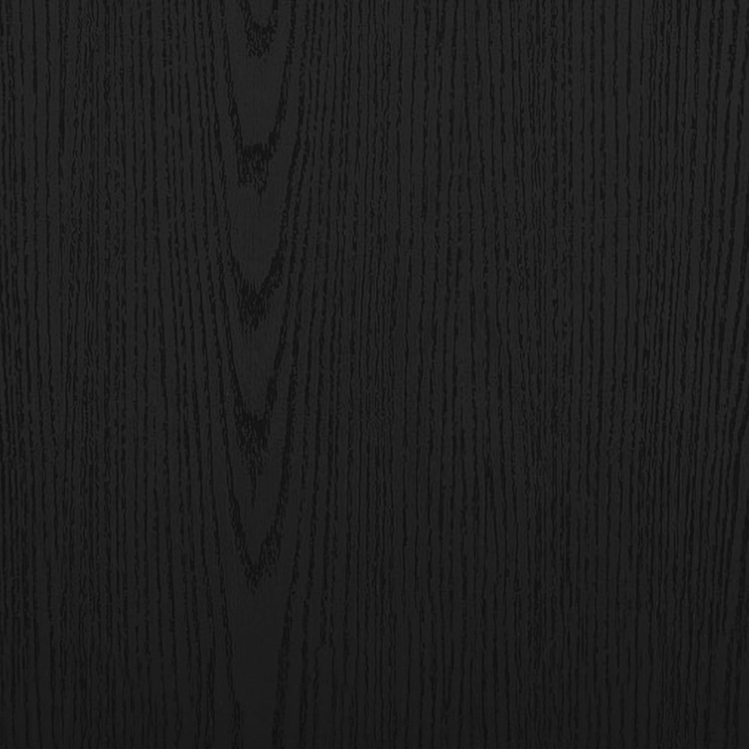 imageMartha Stewart Kayden Home Office Modular Desk with 2 Drawers in Black with Oil Rubbed Bronze HardwareBlack FrameOil Rubbed Bronzed Hardware