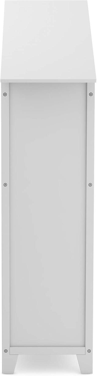 imageMartha Stewart Kids Deluxe Dollhouse Bookcase Gray Kids Wooden Bookshelf and Tall Book Shelf Organizer with Toy Storage Toddler Book Rack Dollhouse Bookshelf Playroom or Bedroom StorageGrey