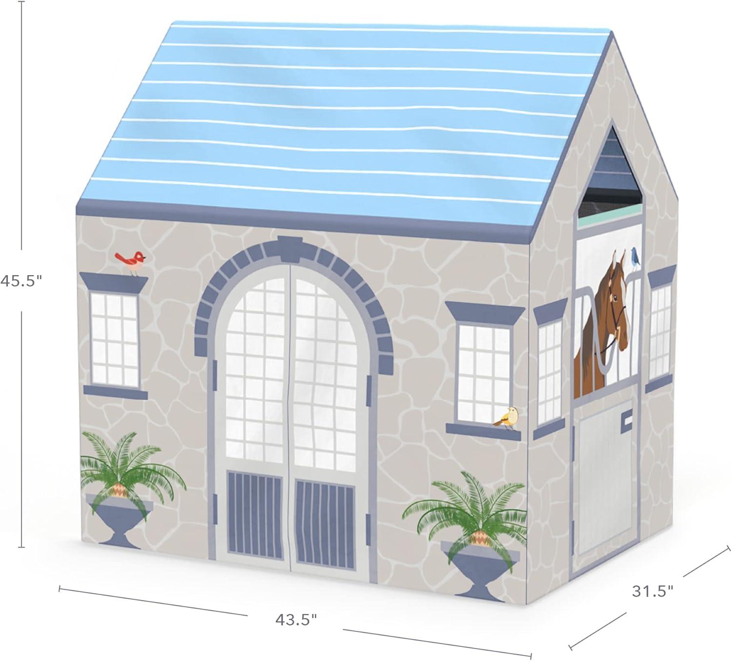 imageMartha Stewart Kids Farmers Market Play Tent Large Indoor Playhouse for Pretend Play in Classroom or HomeStable Play Tent