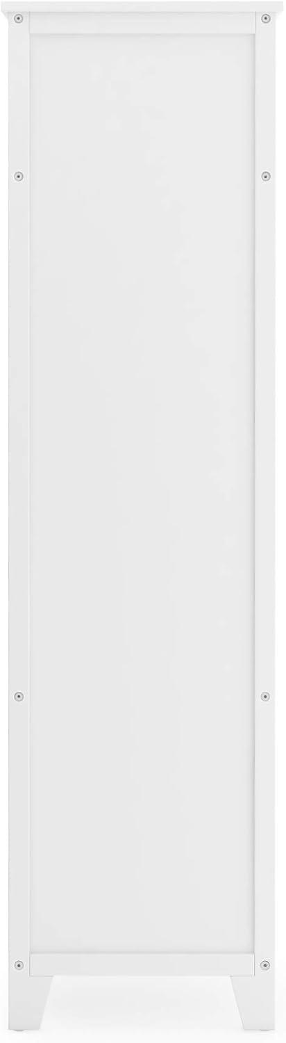 imageMartha Stewart Kids Storage System Linen White Wood Bookshelf Cubby with Seat Cushion Shelves and Storage Bins Reading Nook Bookcase and Kids Room Storage BenchLinen White