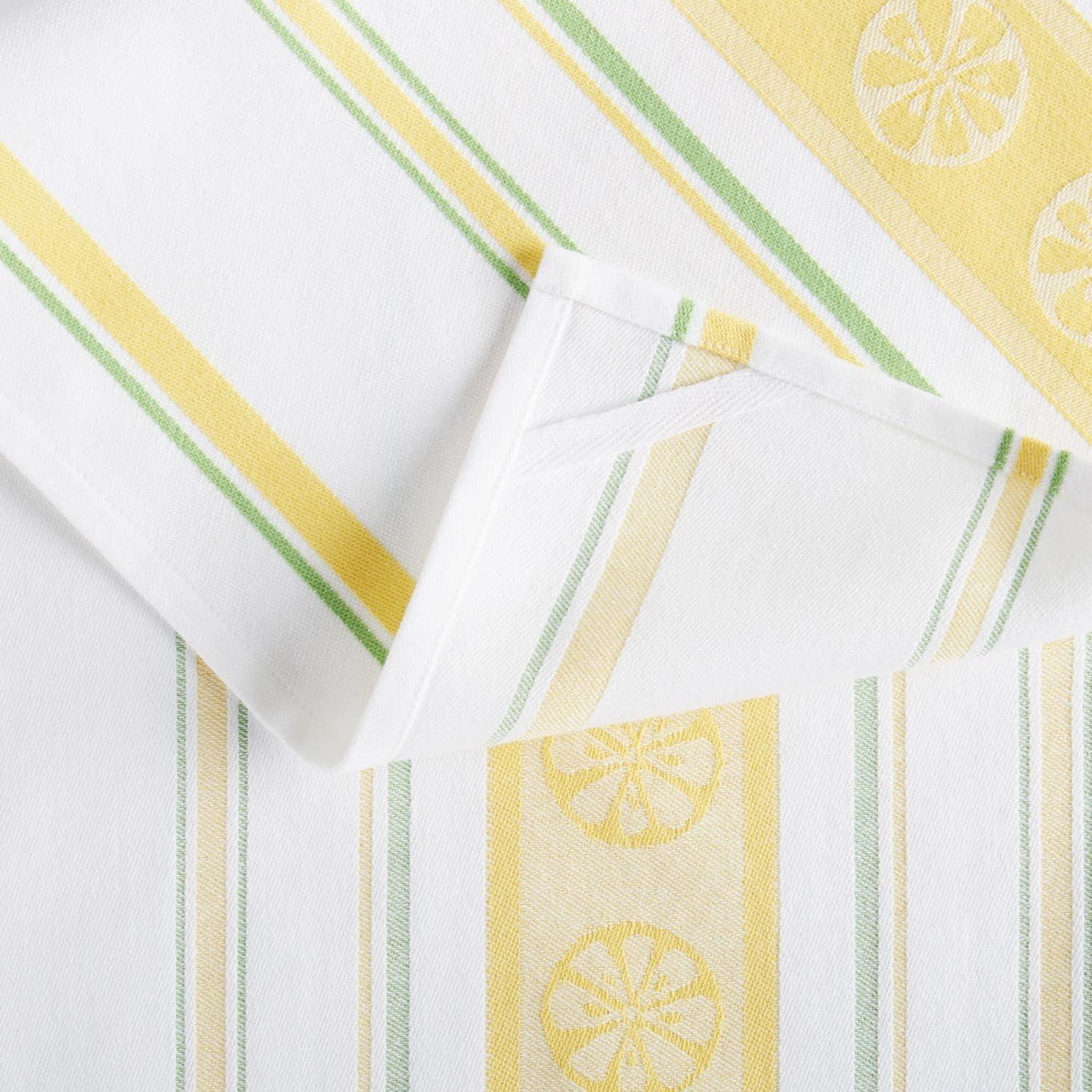 imageMartha Stewart LintFree Kitchen Towel 3Pack Set Herbs 18quotx28quotLots of Lemons